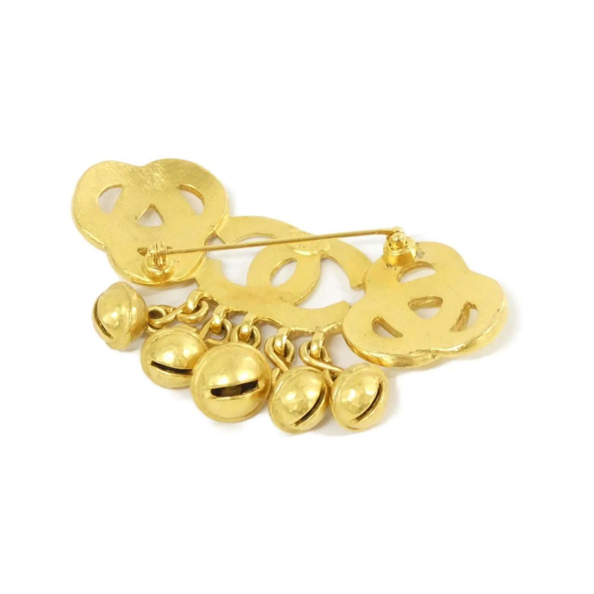 CHANEL Gold Brooch