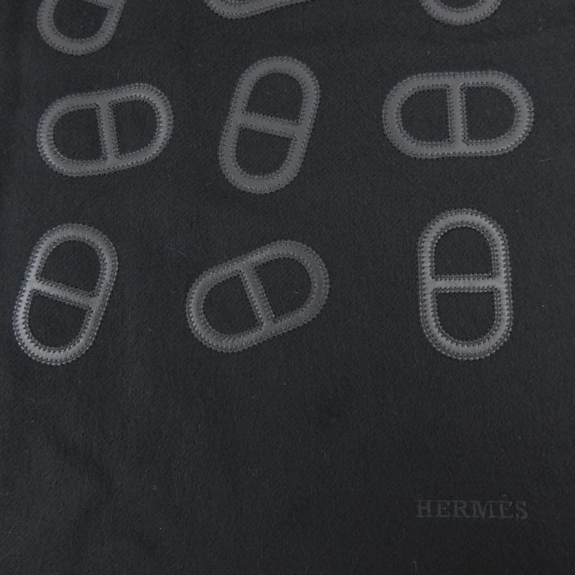 HERMES Black Scarf