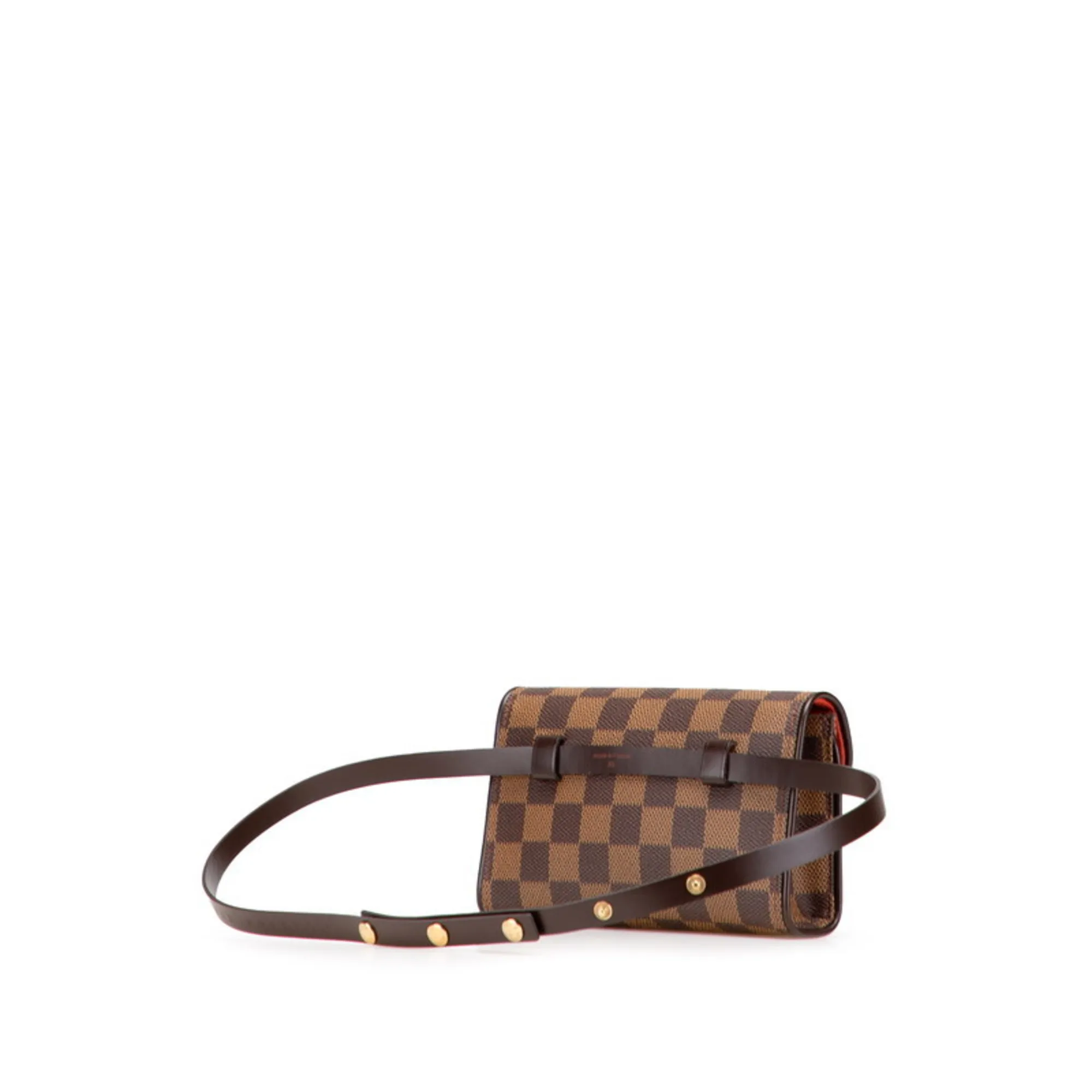 LOUIS VUITTON Brown Damier Leather Hobo Bag