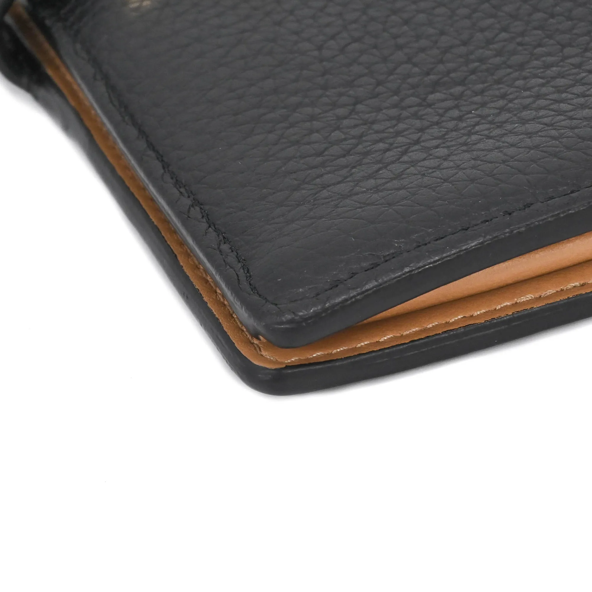 LOUIS VUITTON Black Leather Wallet