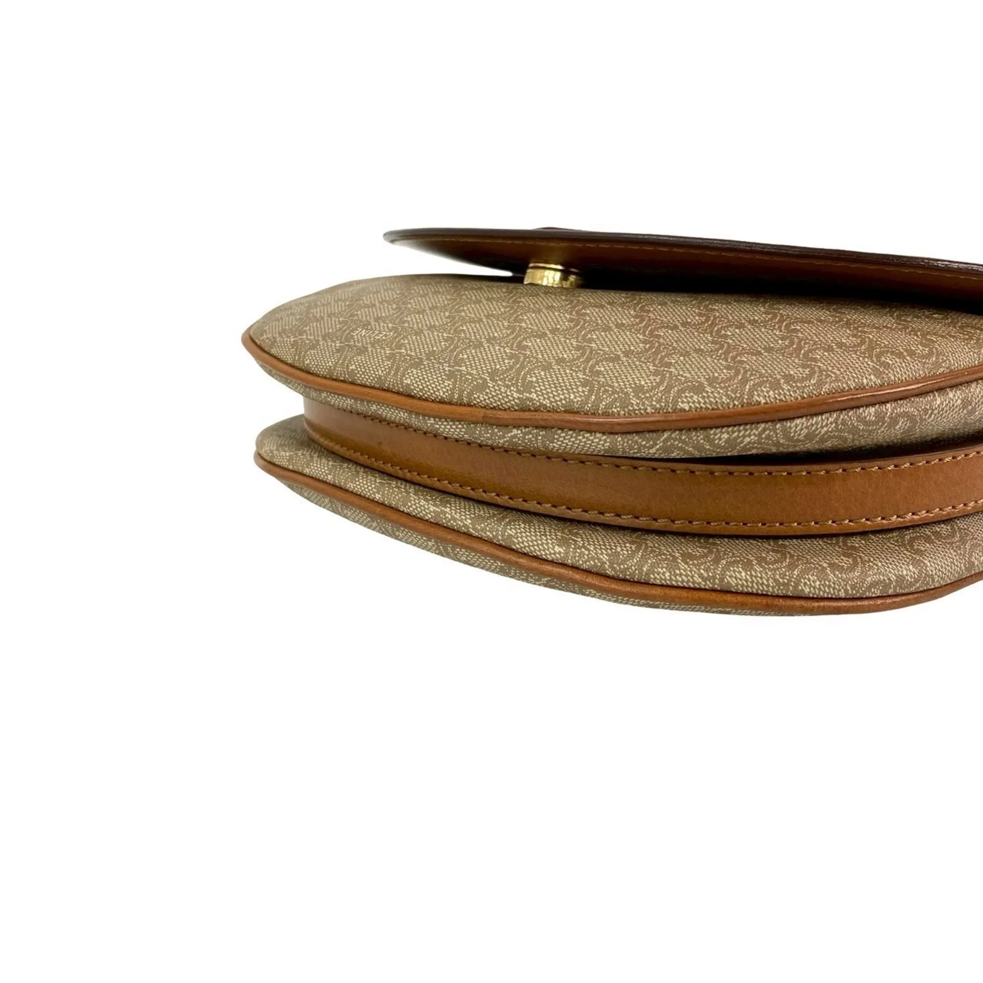 CELINE Brown Leather Shoulder Bag