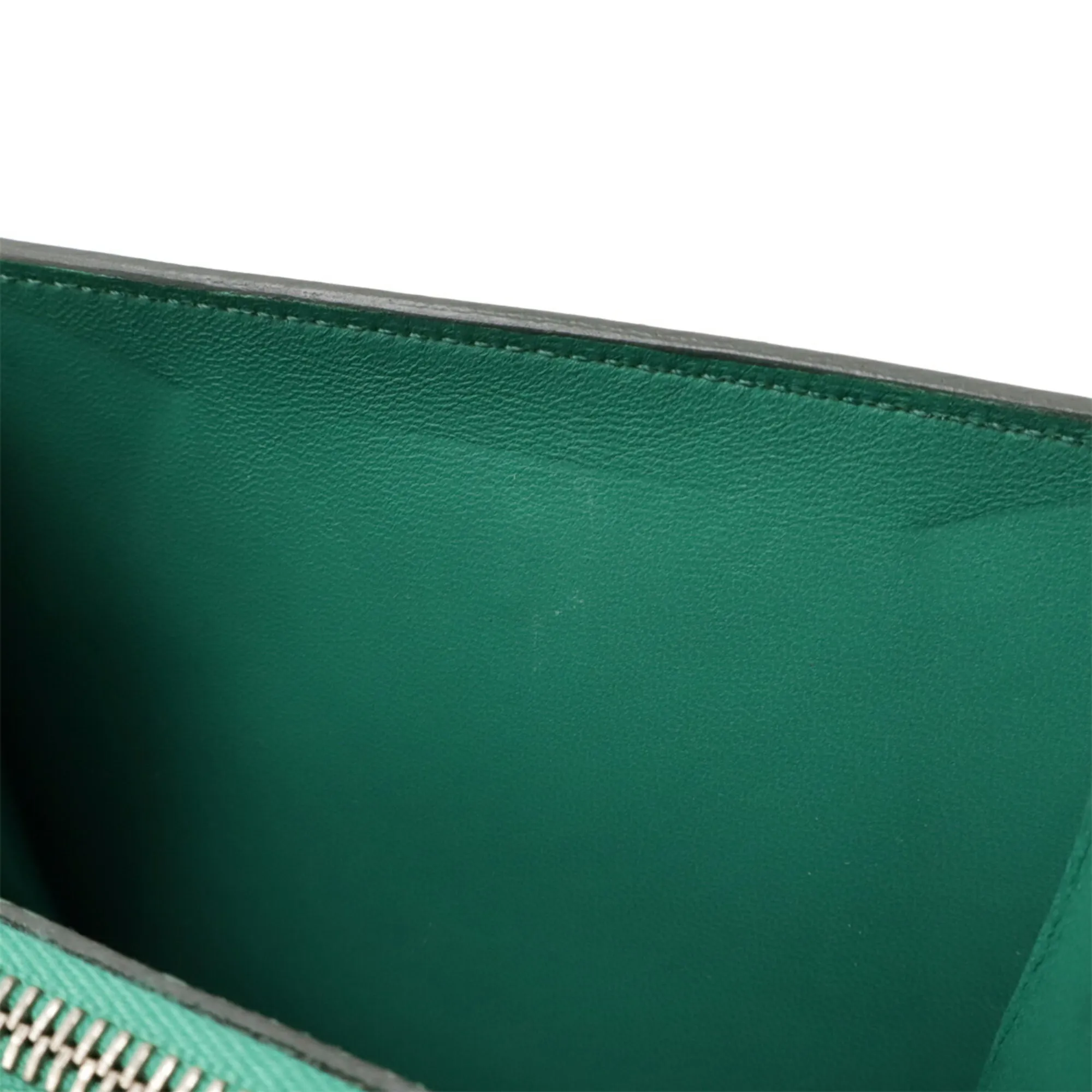 HERMES Green Leather Wallet