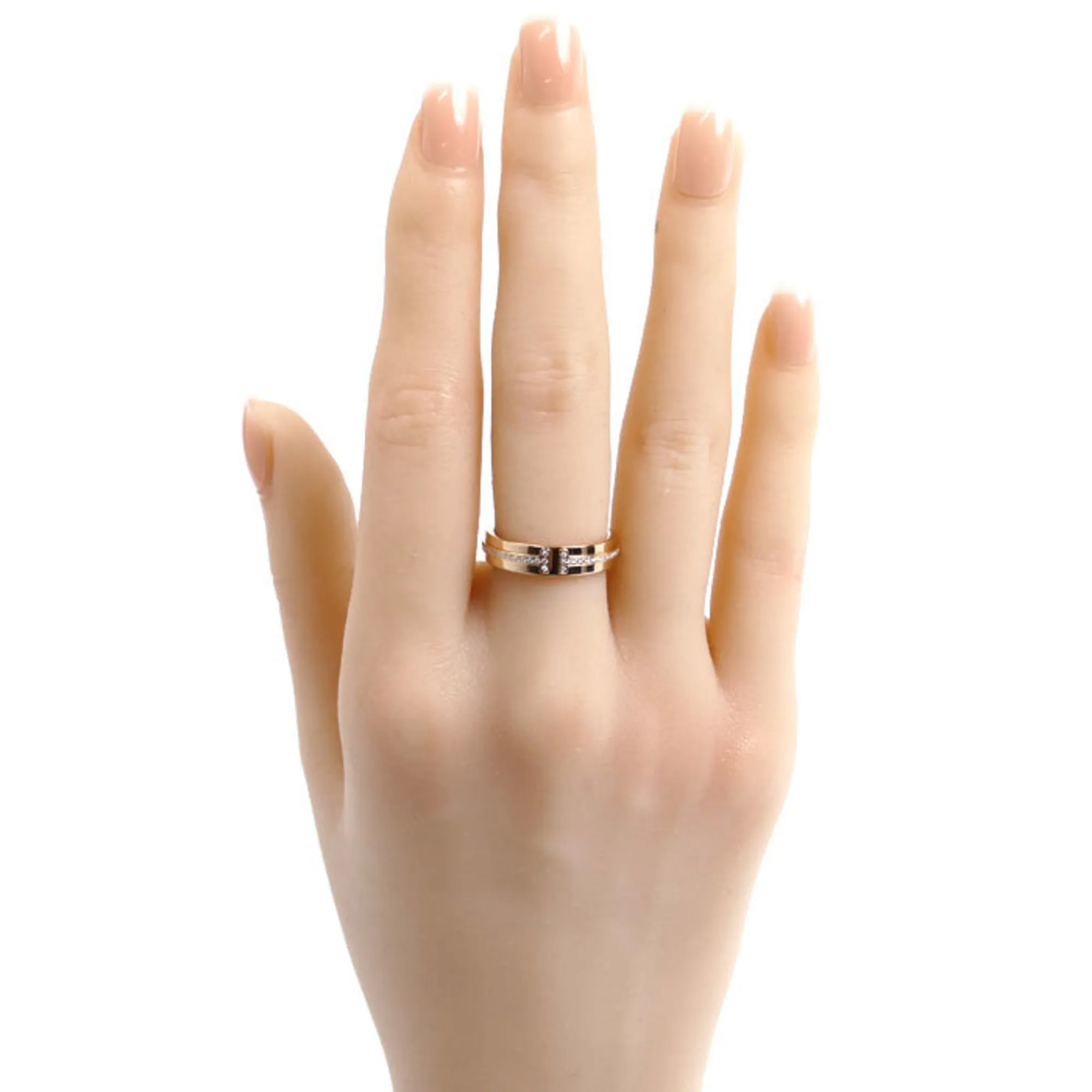 TIFFANY & CO. 18k Gold Diamond Ring