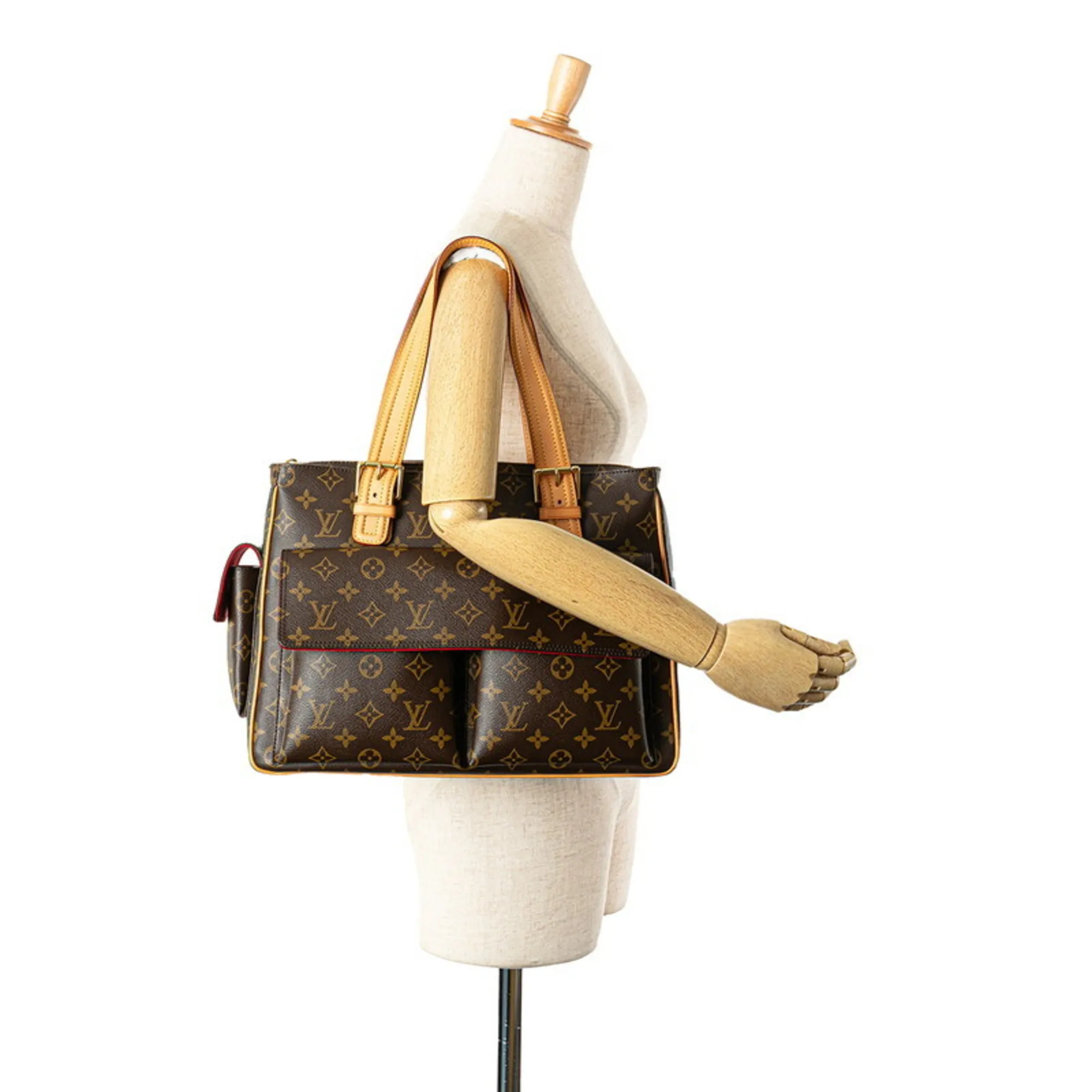 LOUIS VUITTON Brown Monogram Leather Shoulder Bag