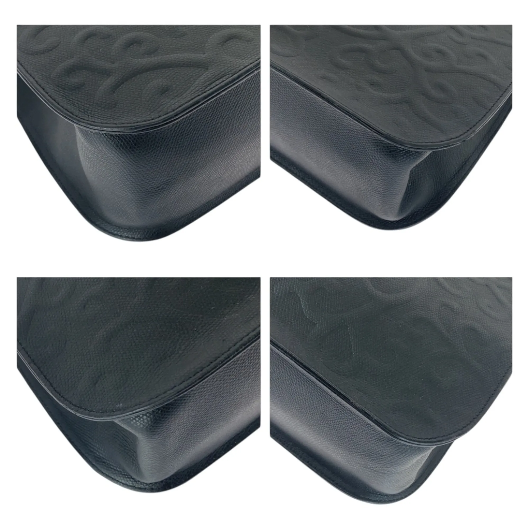 YVES SAINT LAURENT Black Leather Shoulder Bag