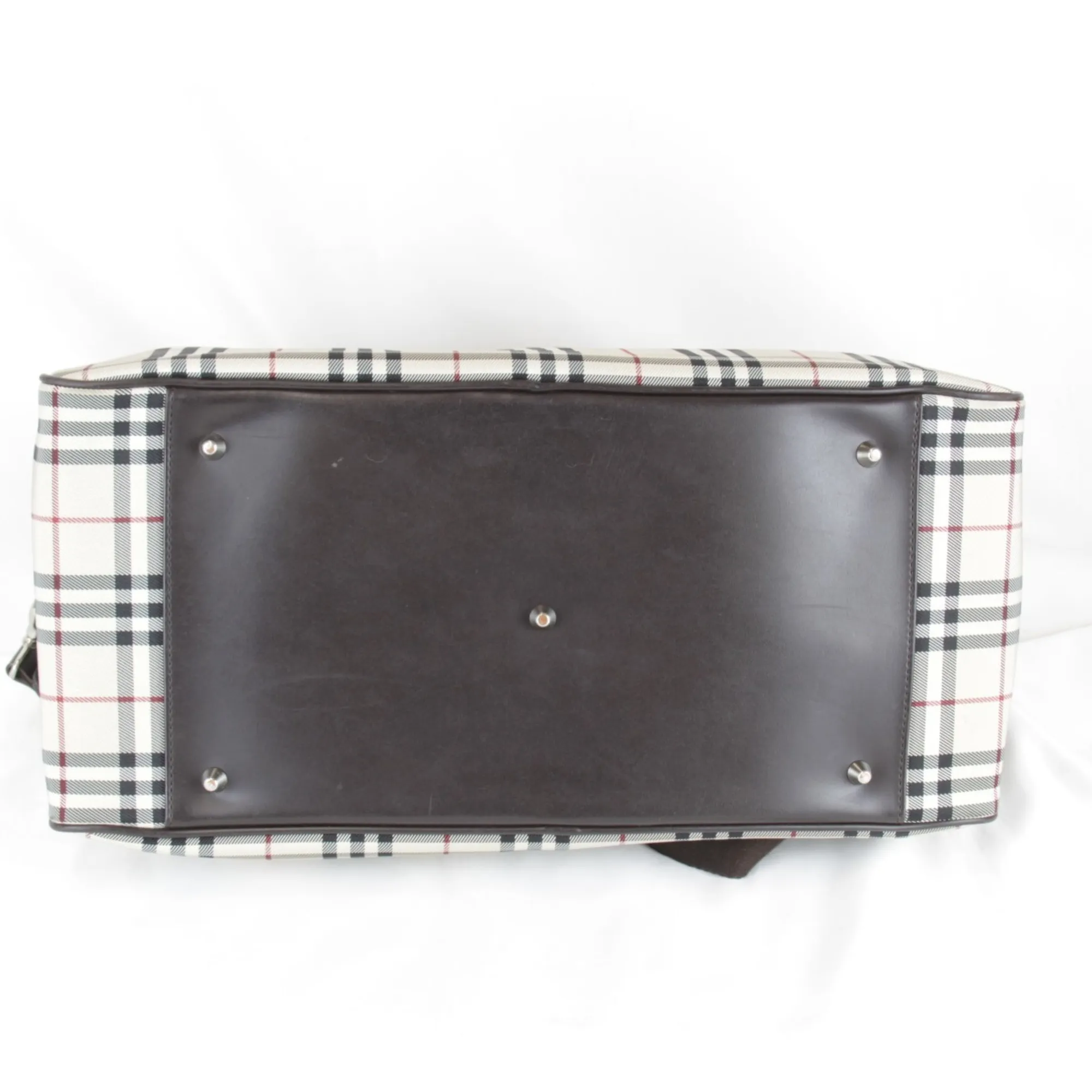 BURBERRY Cream Boston Bag