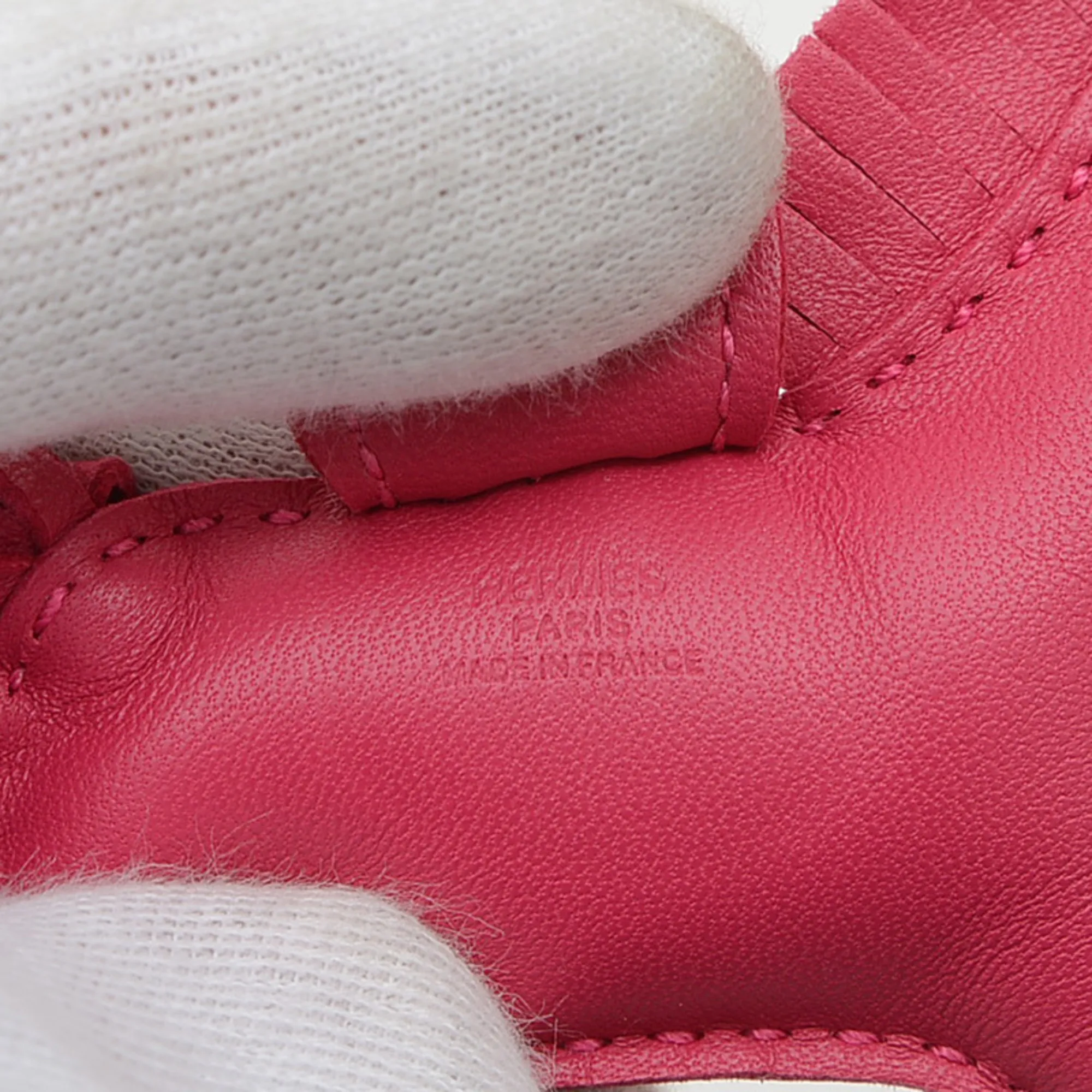 HERMES Pink Bag Charm