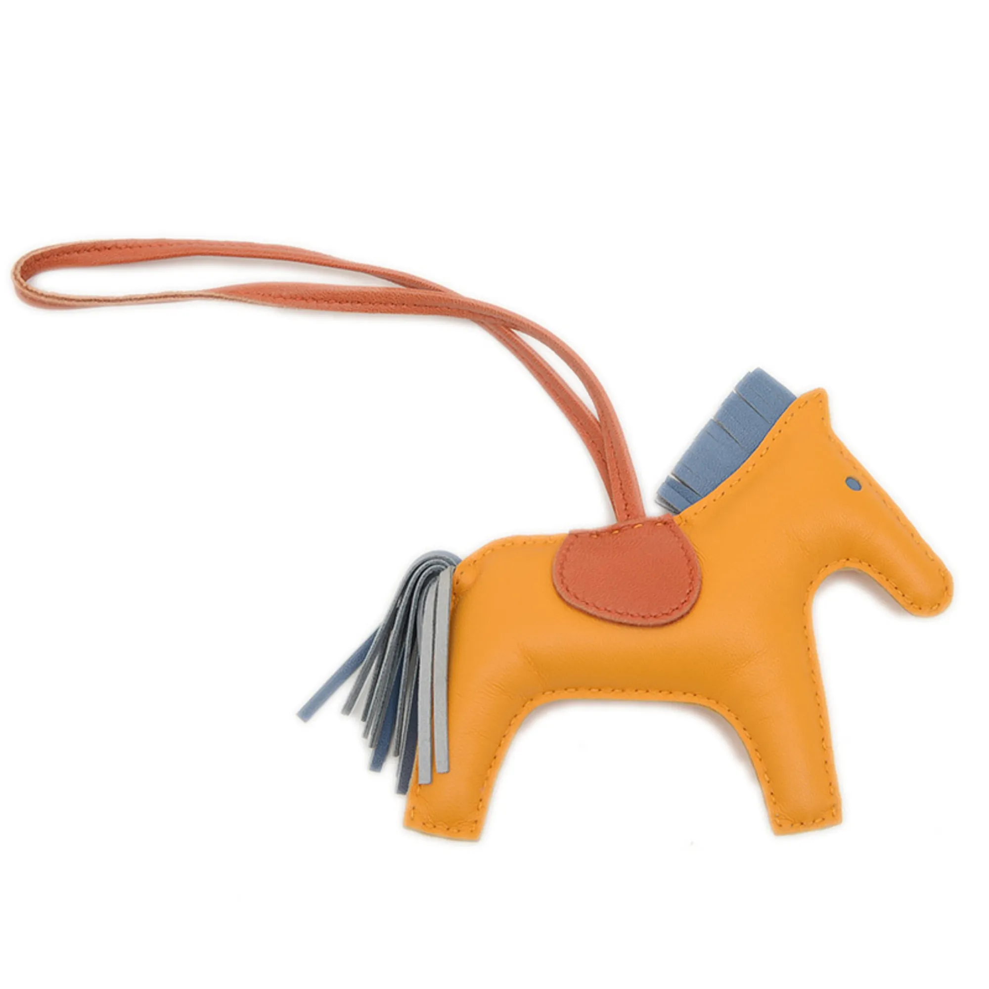 HERMES Blue Bag Charm