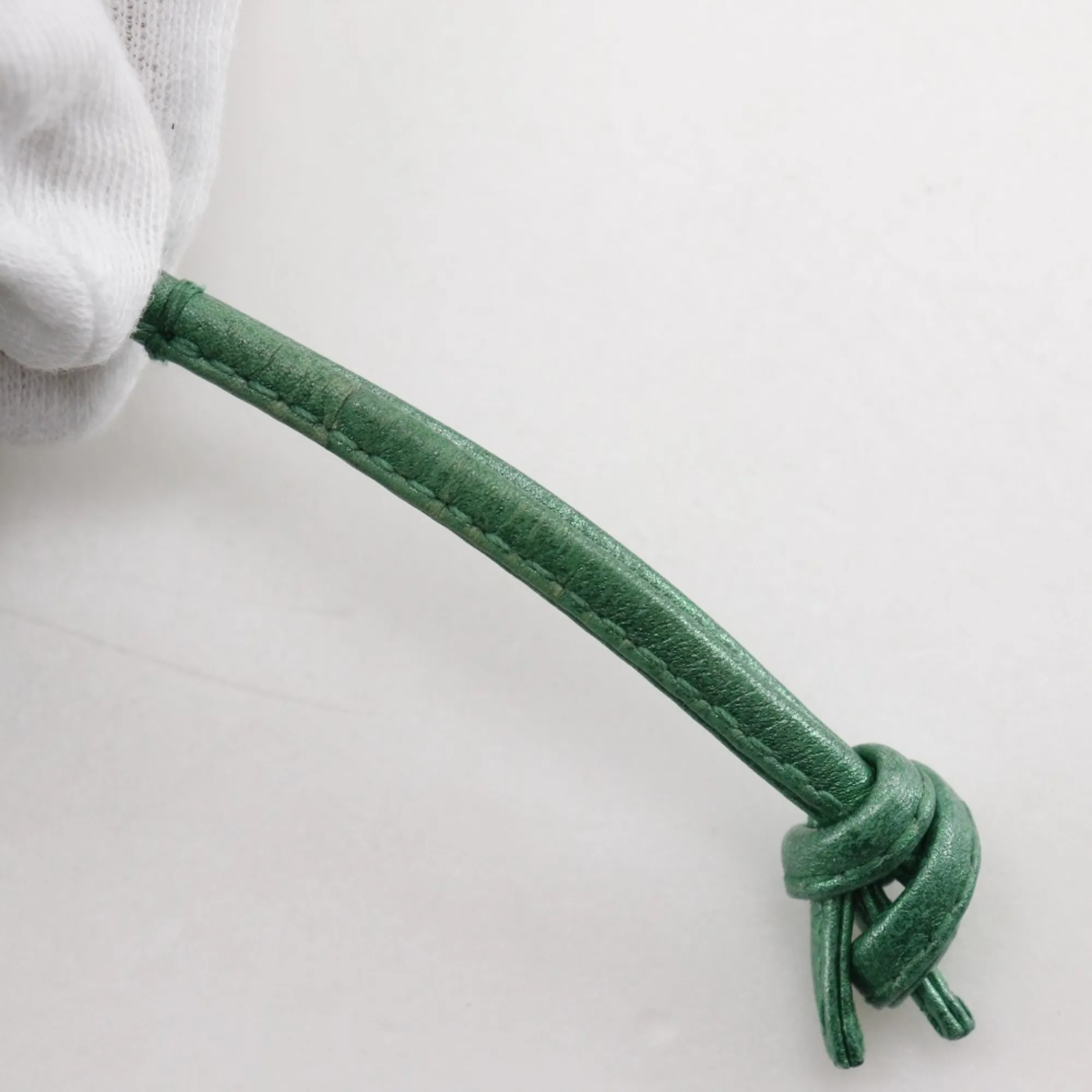 GUCCI Green Leather Horsebit Shoulder Bag