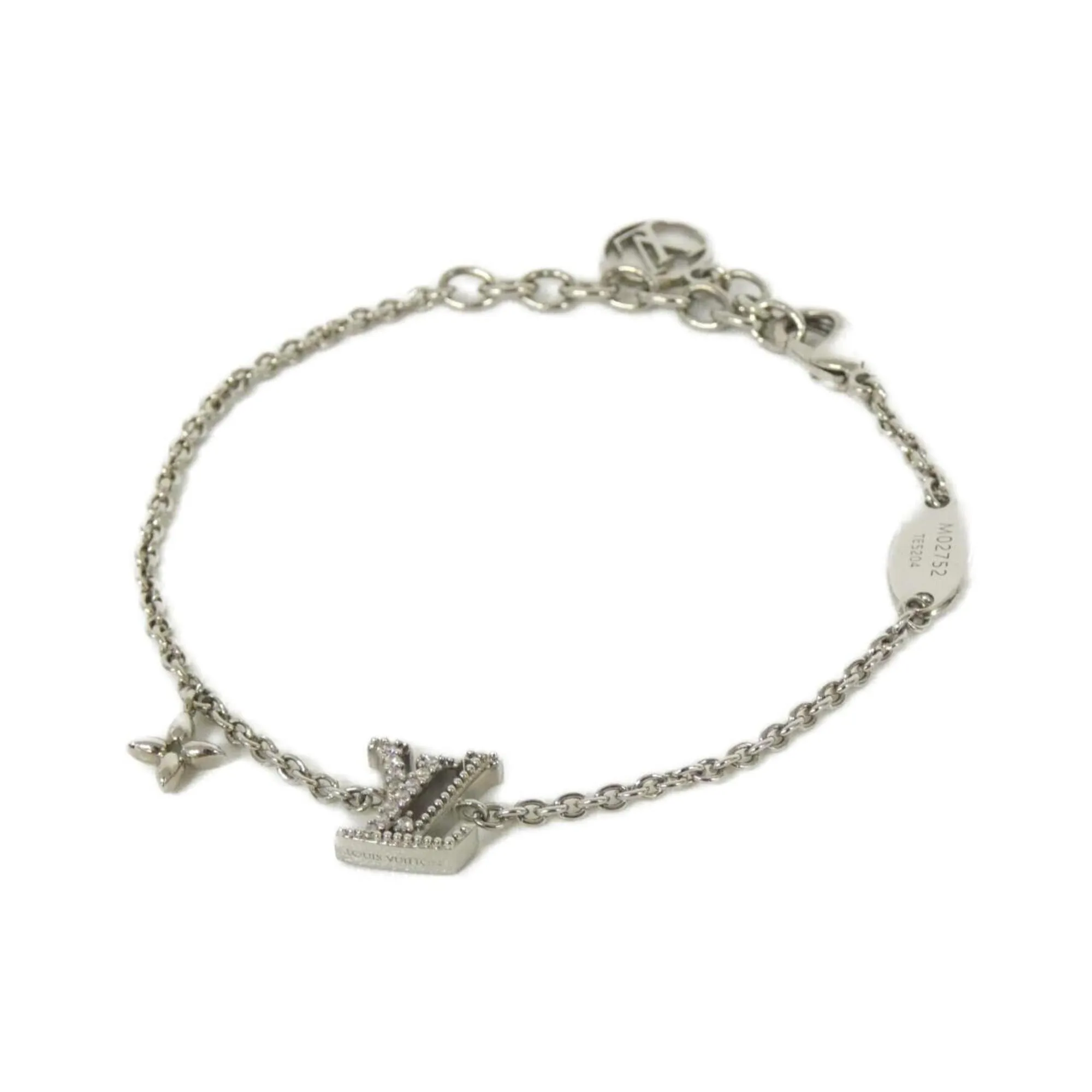 LOUIS VUITTON Silver Charm Bracelet
