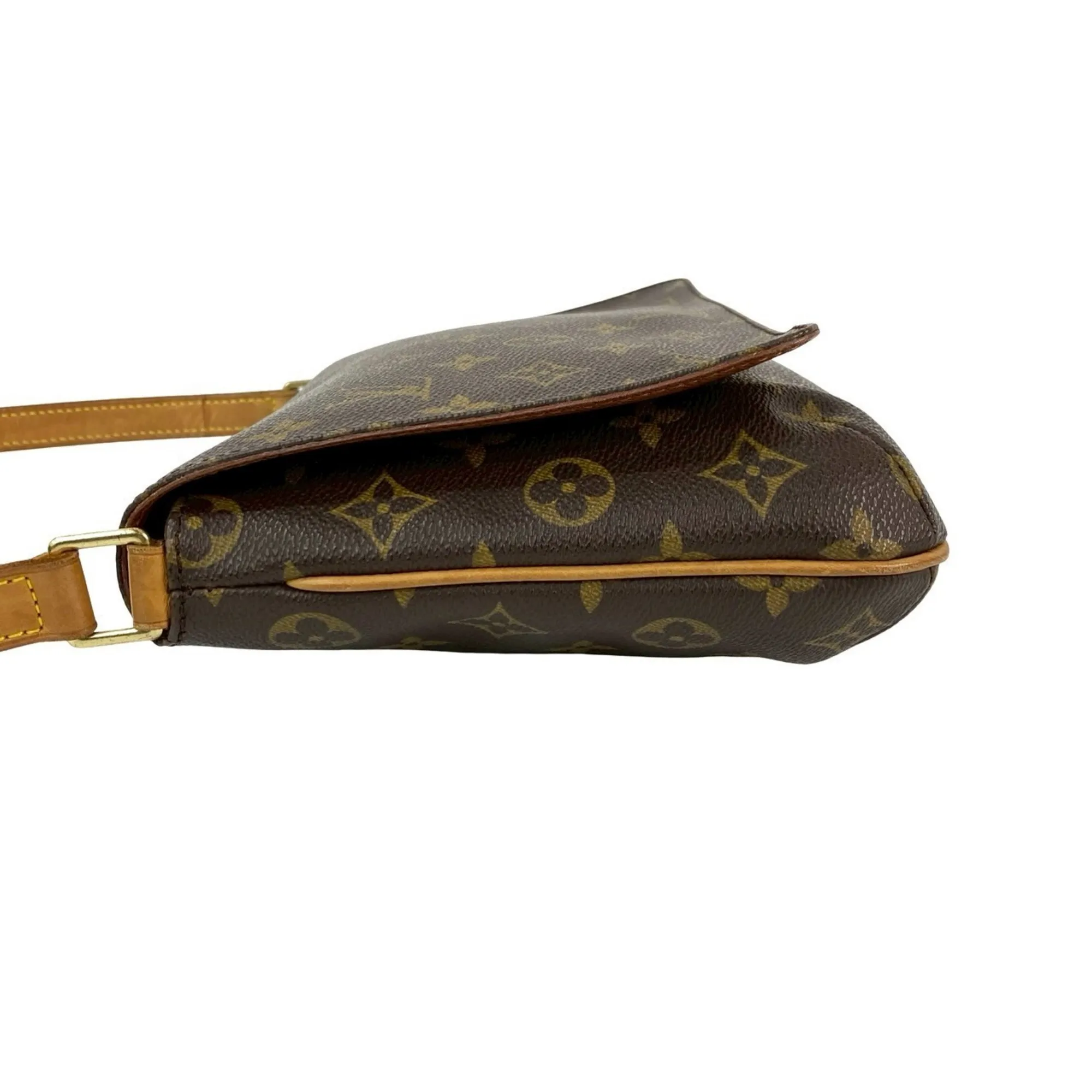 LOUIS VUITTON Brown Monogram Leather Shoulder Bag
