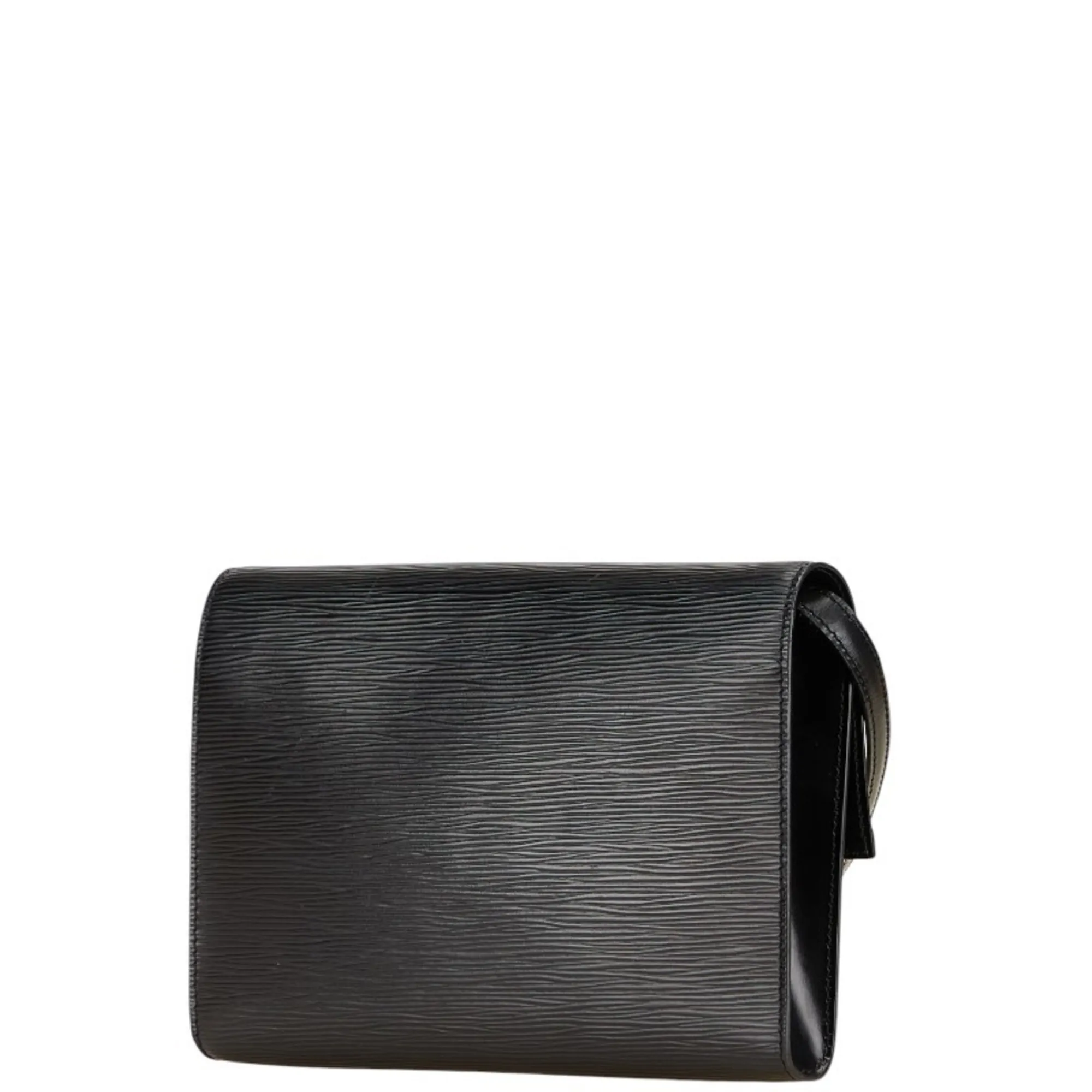 LOUIS VUITTON Black Leather Shoulder Bag