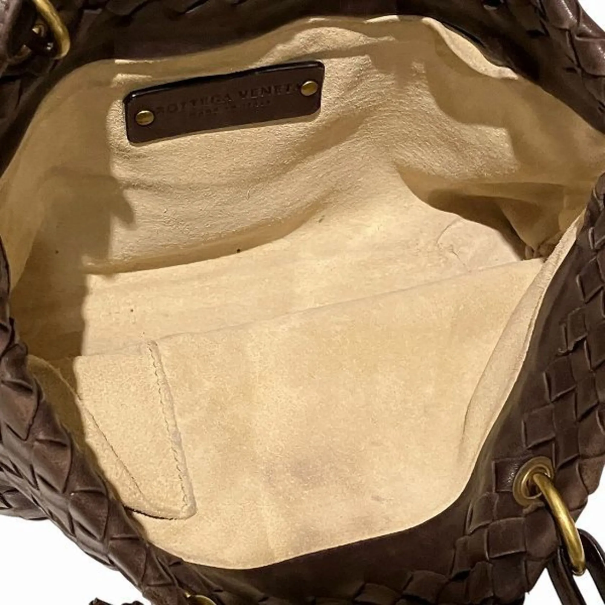 BOTTEGA VENETA Brown Intrecciato Bag