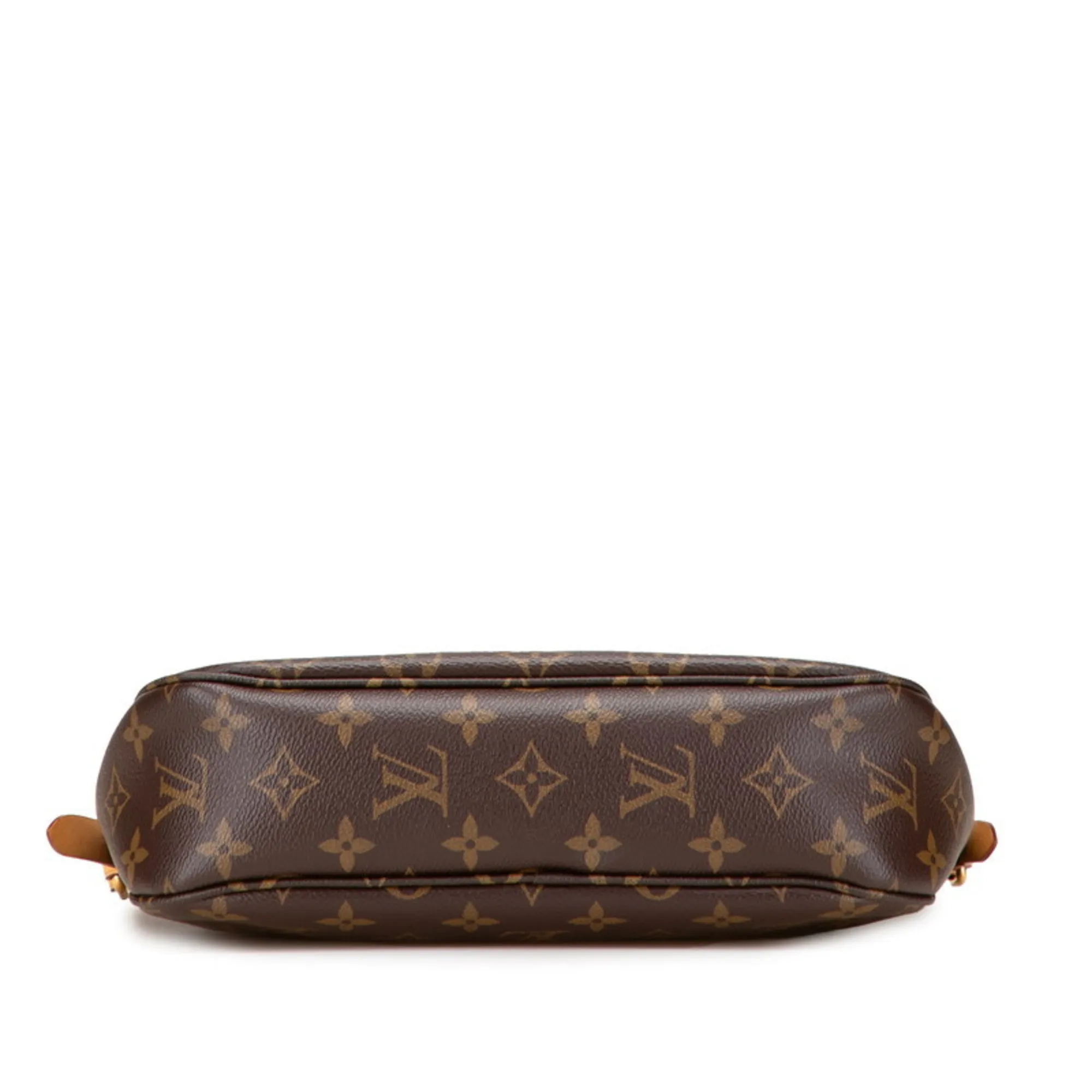 LOUIS VUITTON Brown Monogram Leather Shoulder Bag