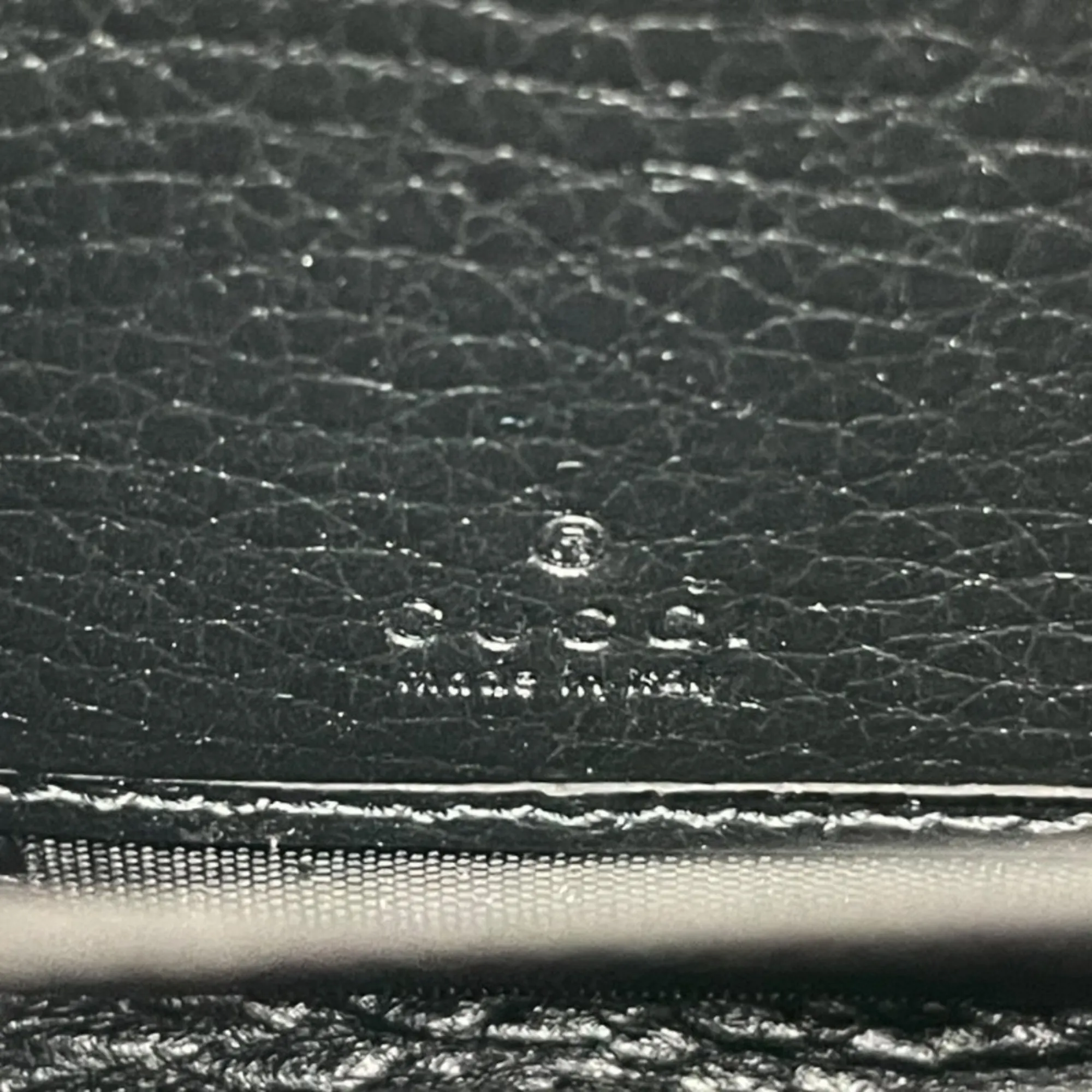 GUCCI Black Leather GG Marmont Wallet