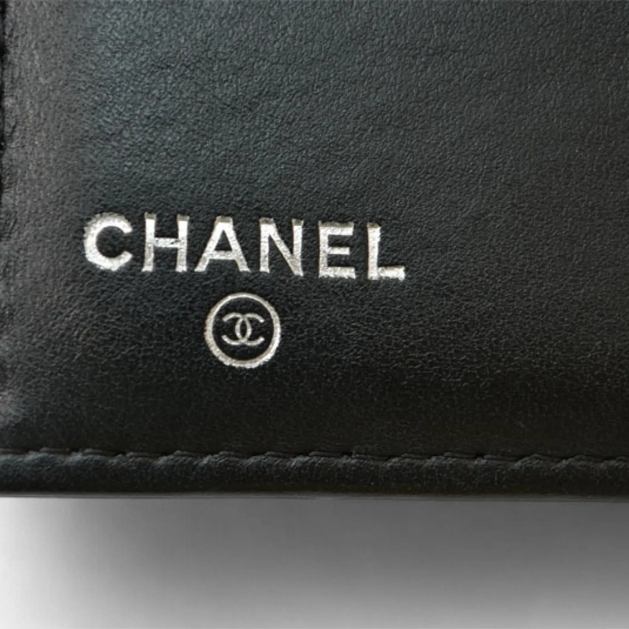 CHANEL Black Caviar Leather Wallet