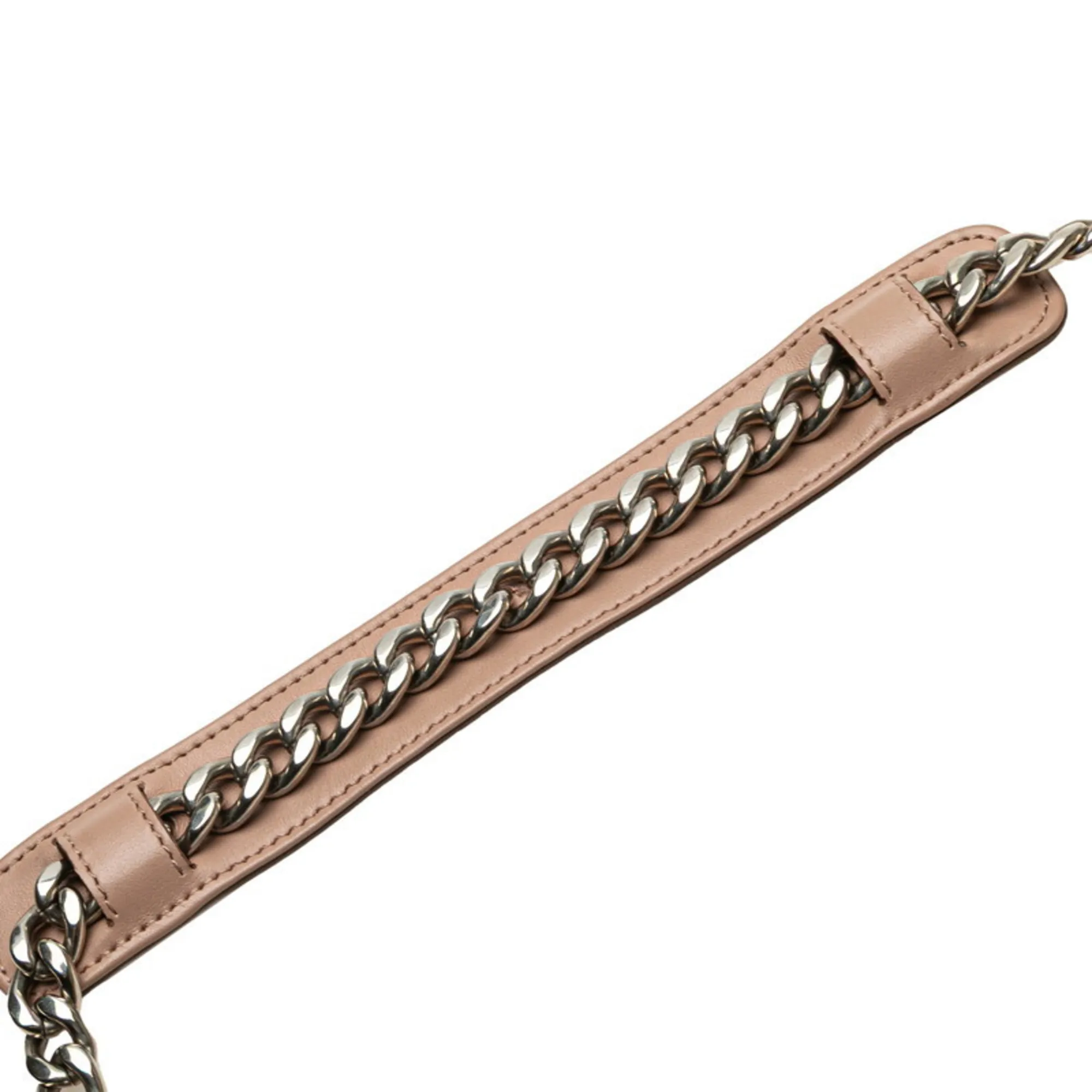 PRADA Cream Leather Shoulder Bag