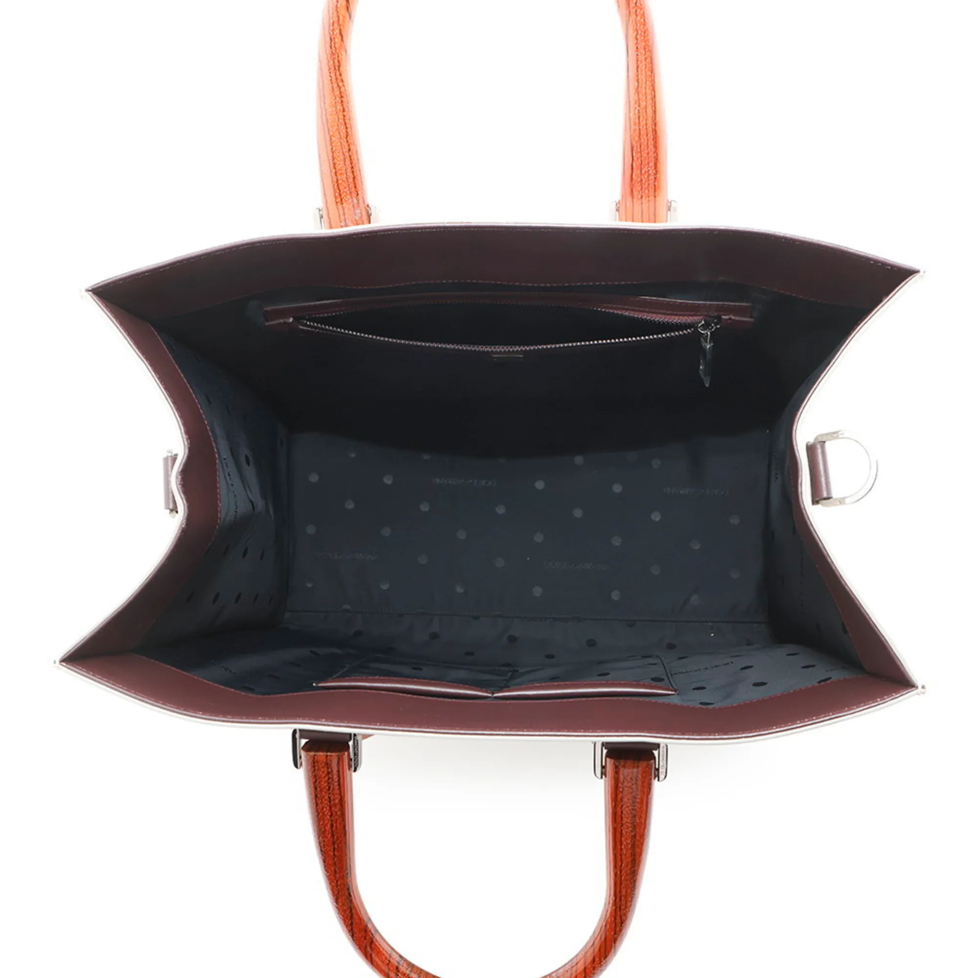 DOLCE & GABBANA White Leather Tote Bag