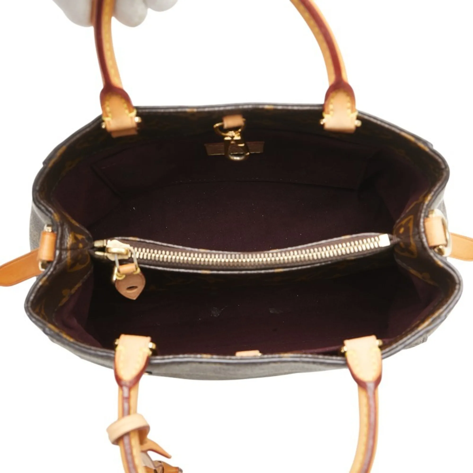 LOUIS VUITTON Brown Monogram Leather Shoulder Bag