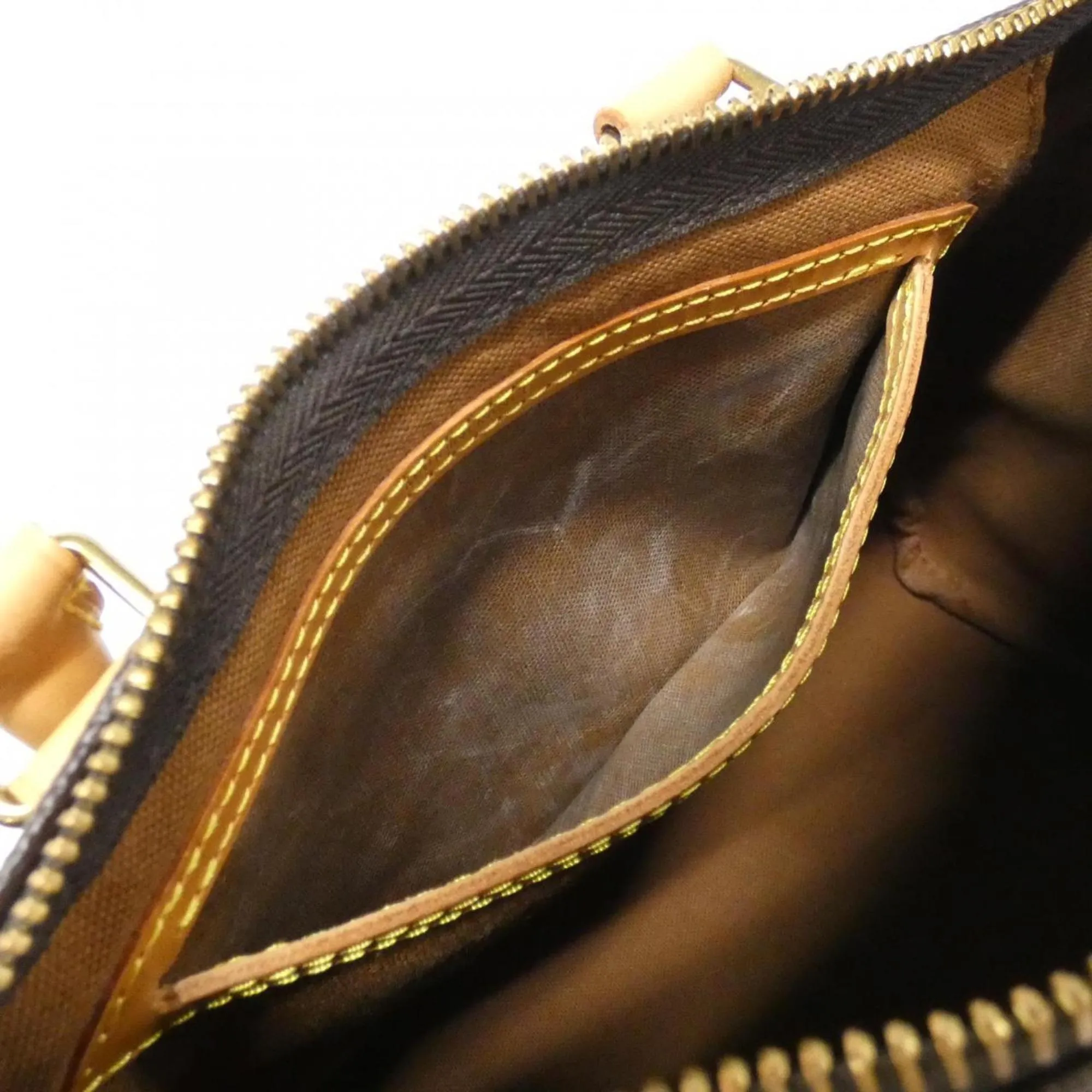 LOUIS VUITTON Brown Monogram Speedy 25 Boston Bag