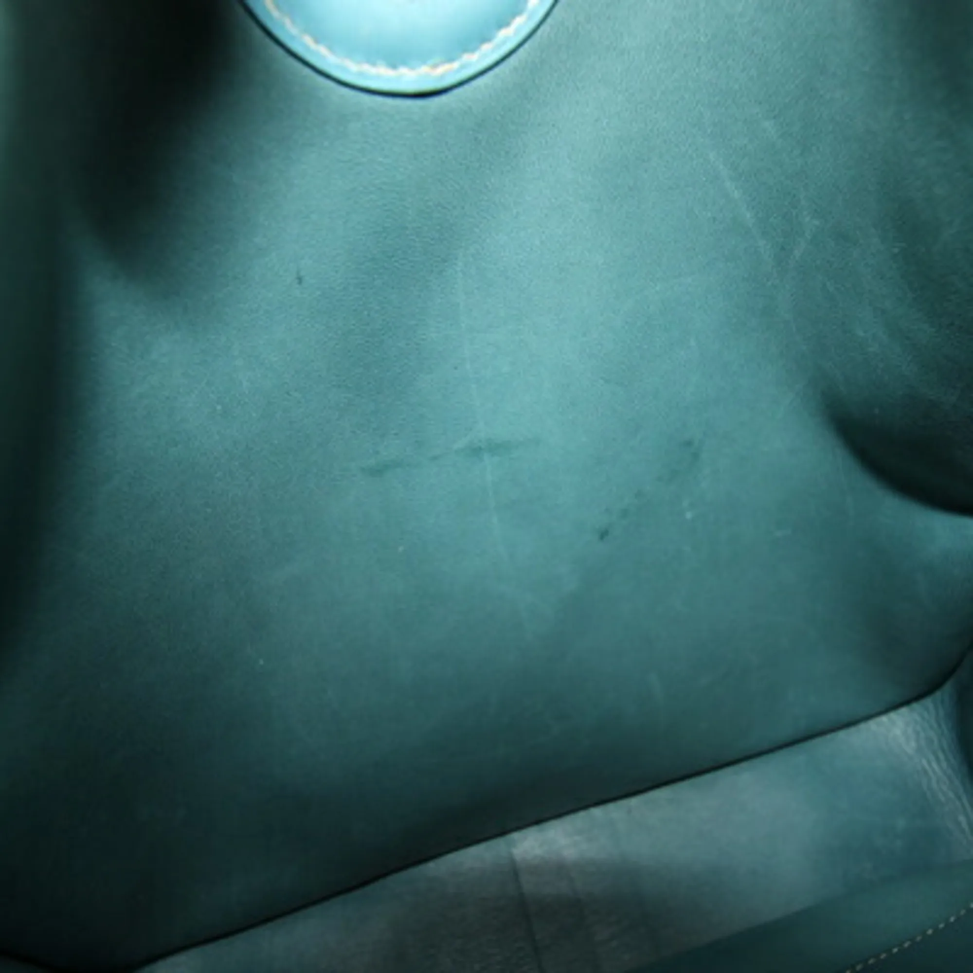 HERMES Blue Leather Shoulder Bag