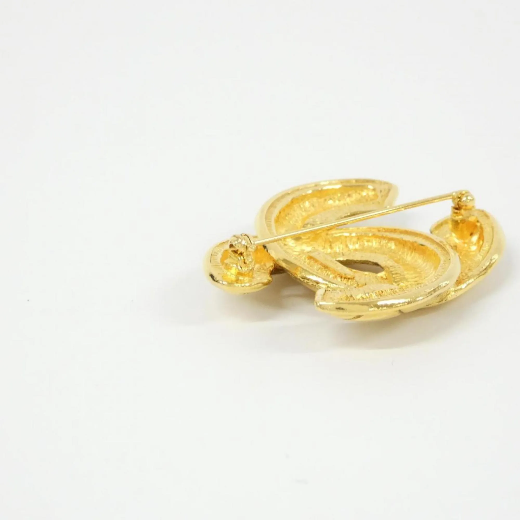CHANEL Gold Brooch