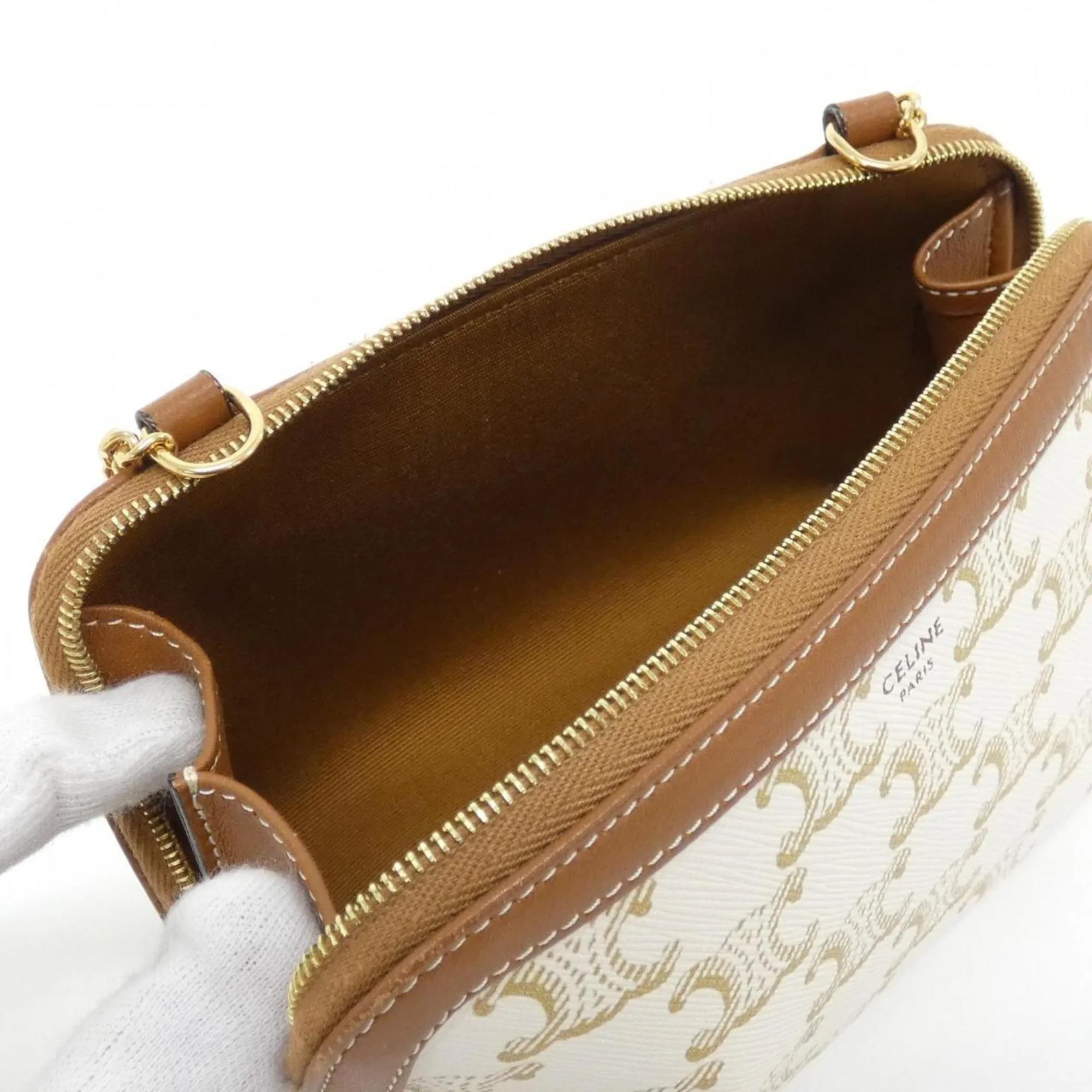 CELINE White 2C Shoulder Bag