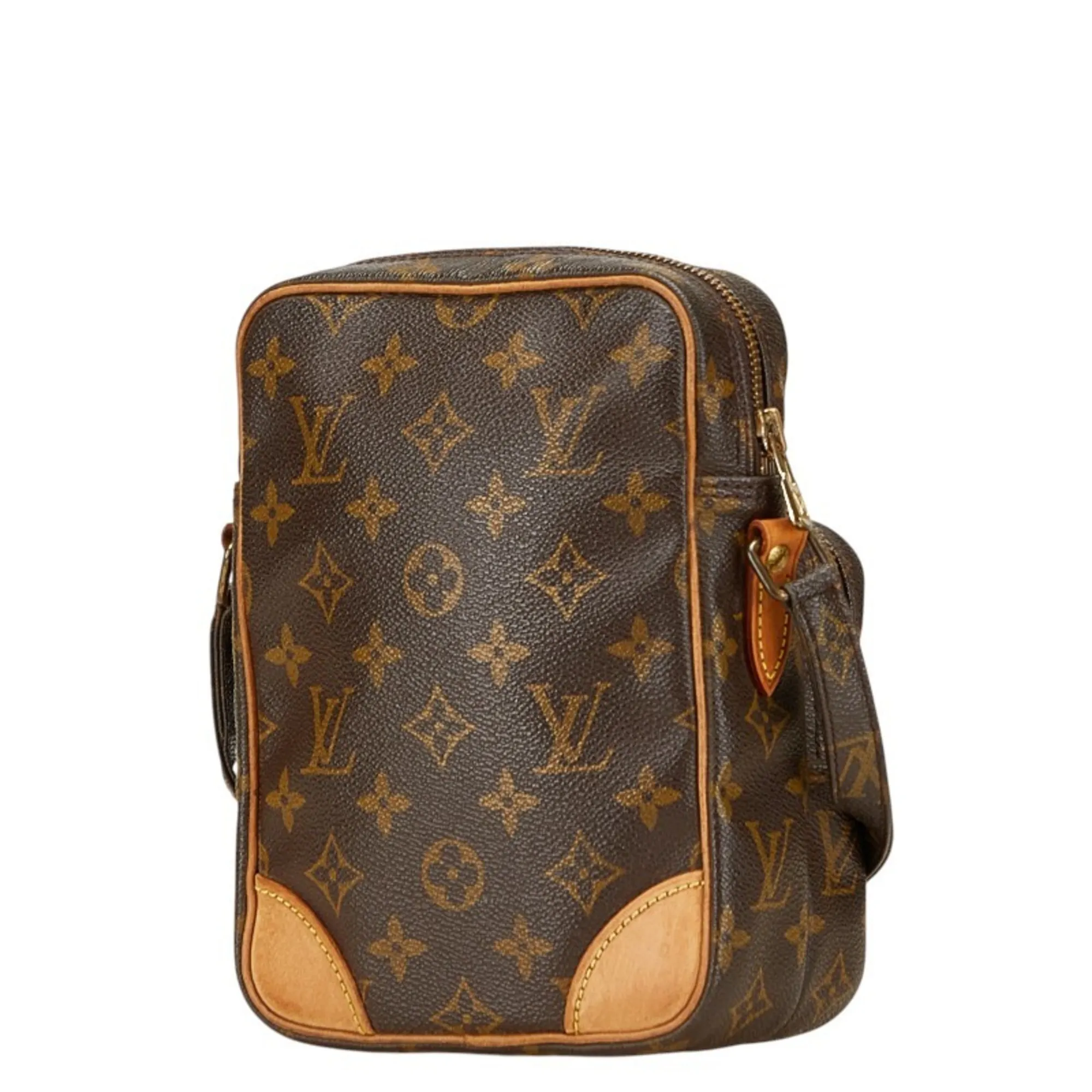 LOUIS VUITTON Brown Monogram Leather Shoulder Bag