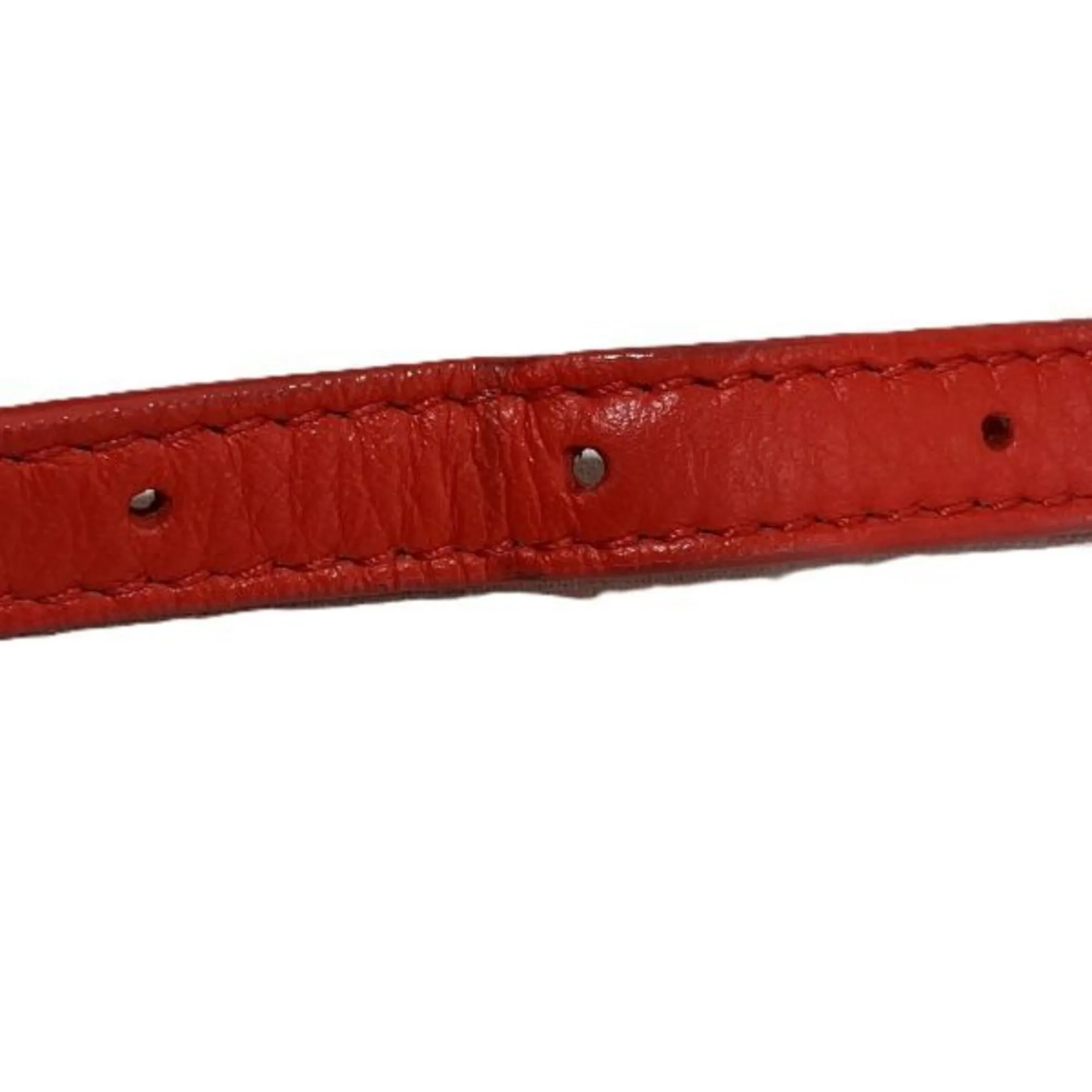 BALENCIAGA Red Leather Shoulder Bag