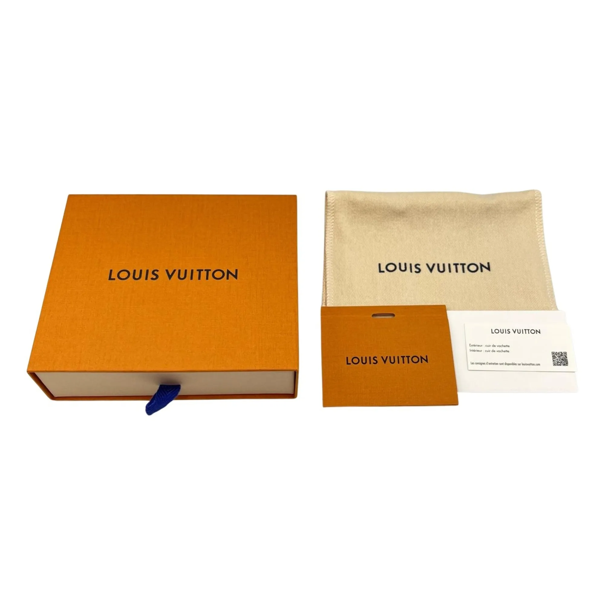 LOUIS VUITTON Black Leather Wallet