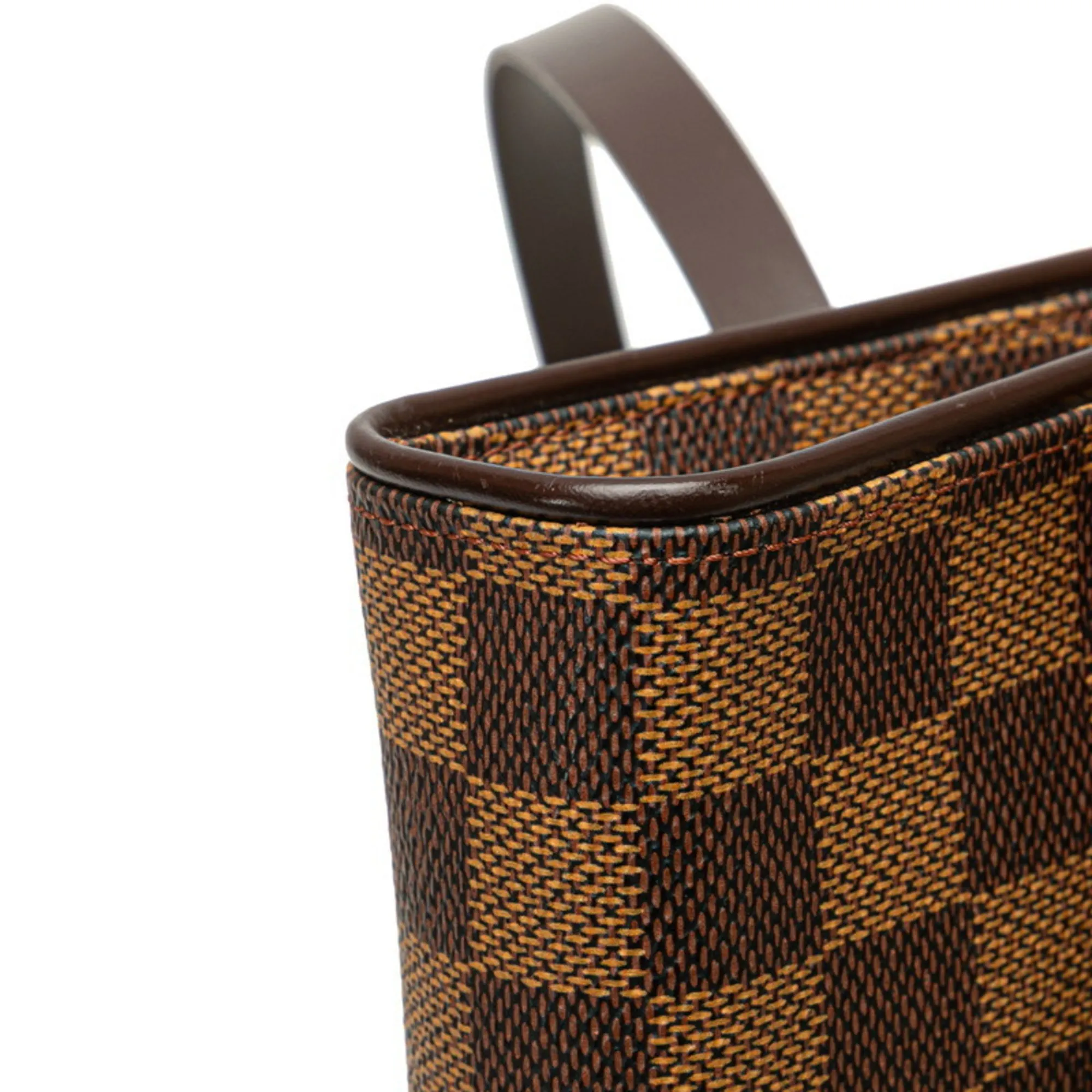 LOUIS VUITTON Brown Damier Leather Hobo Bag