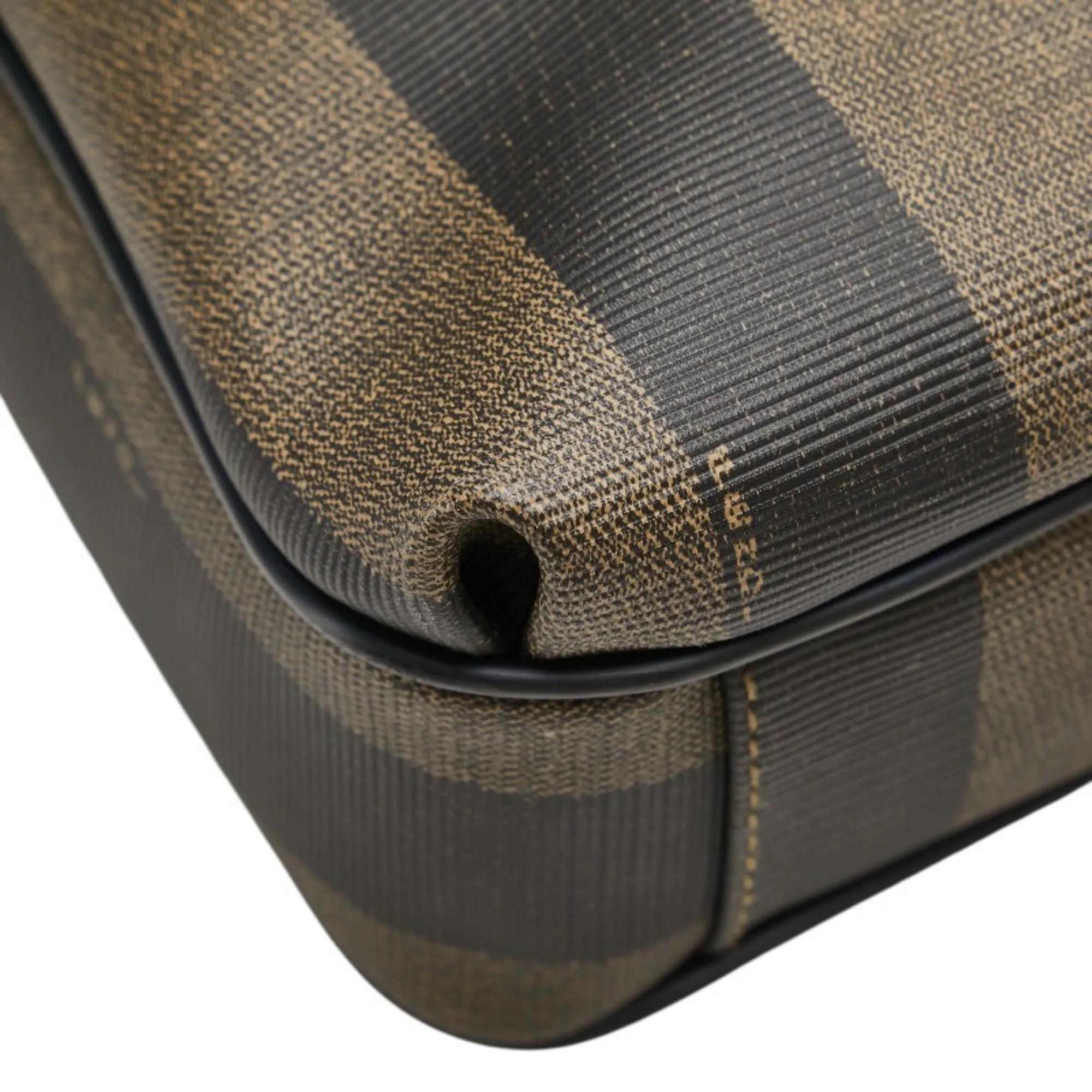 FENDI Black Leather Shoulder Bag