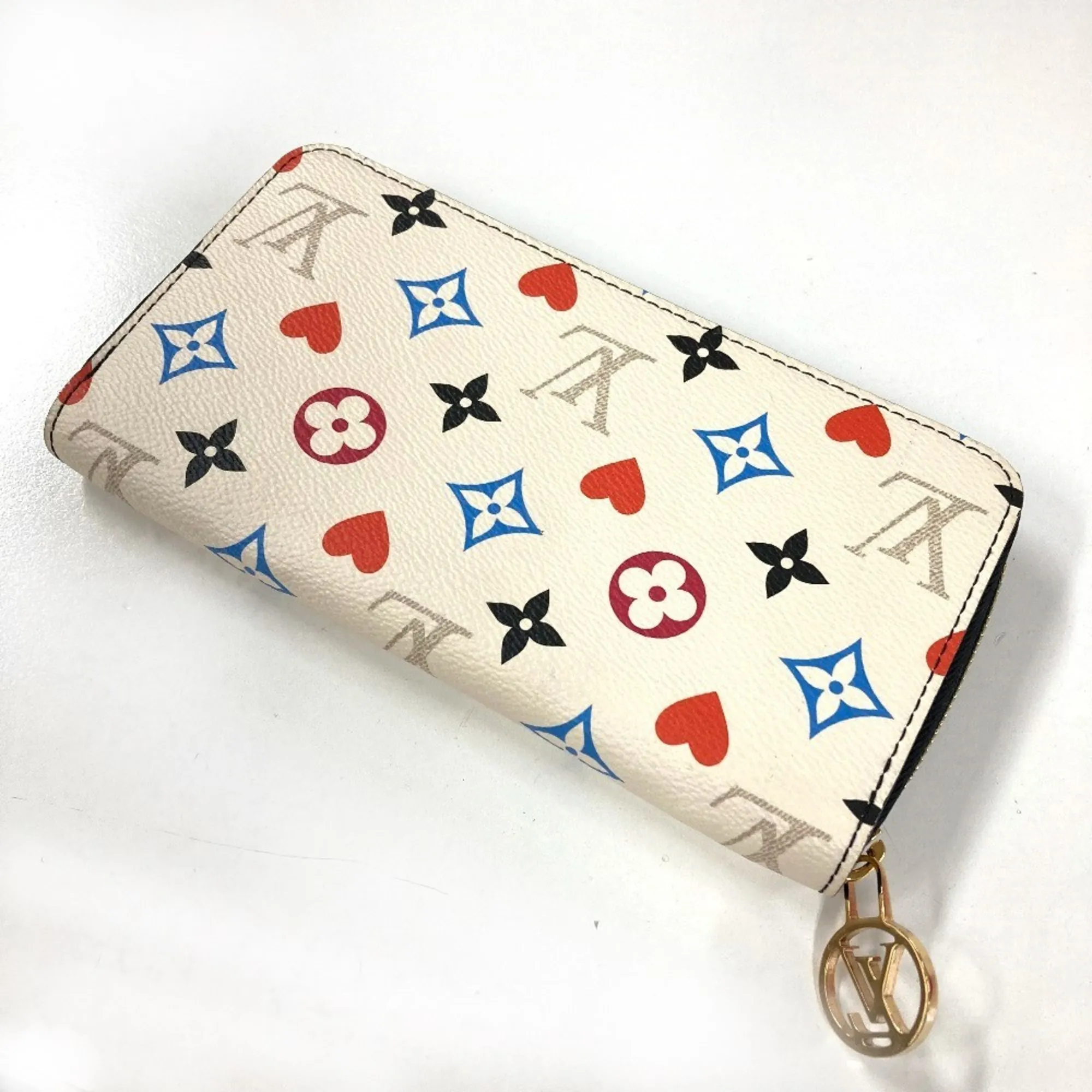 LOUIS VUITTON White Monogram Wallet