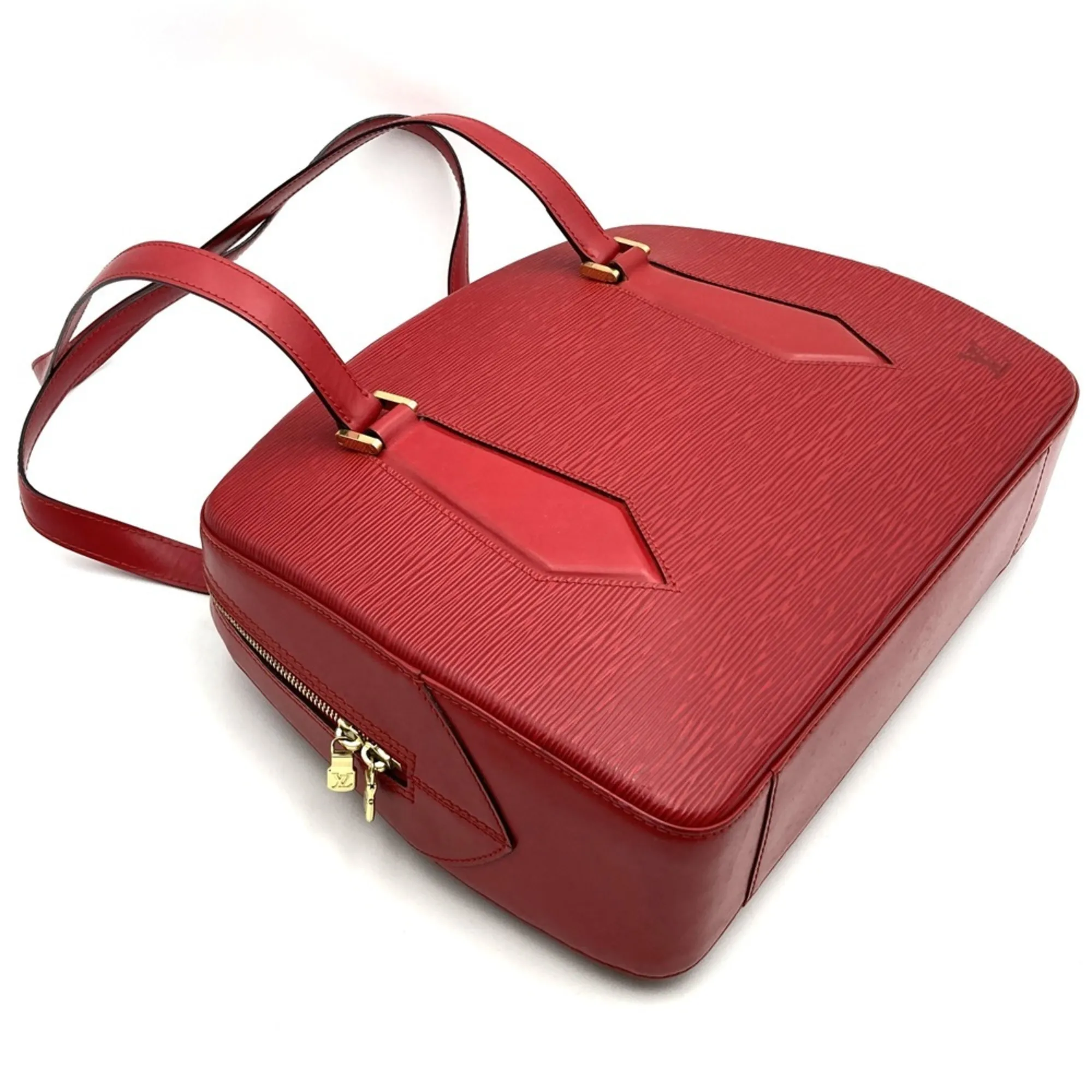 LOUIS VUITTON Red Leather Shoulder Bag
