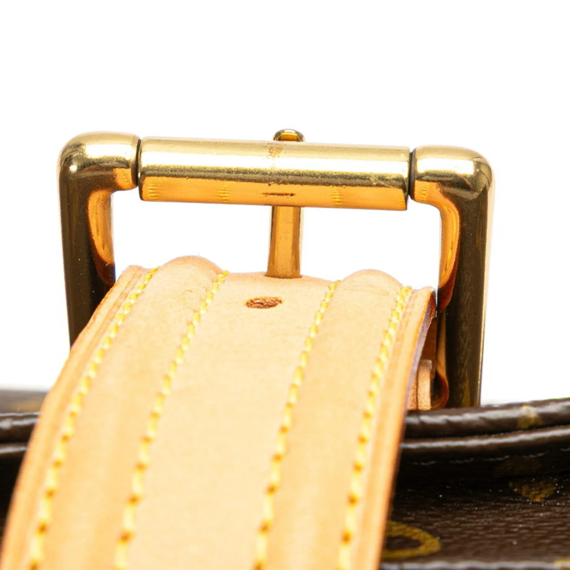 LOUIS VUITTON Brown Monogram Leather Shoulder Bag