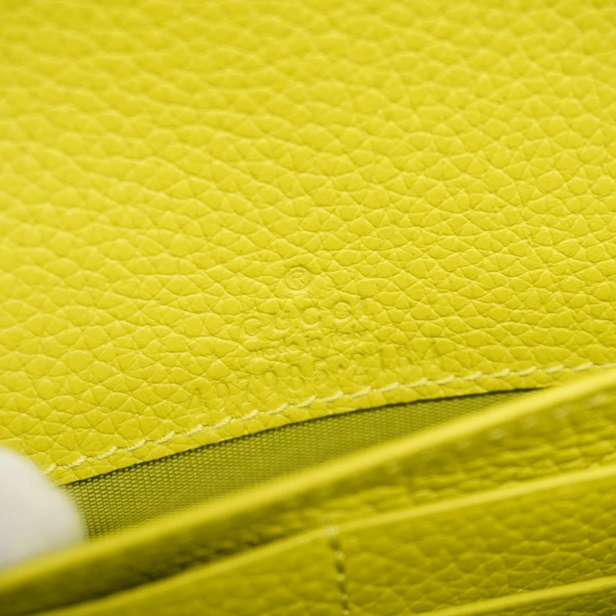 GUCCI Brown Leather GG Marmont Wallet