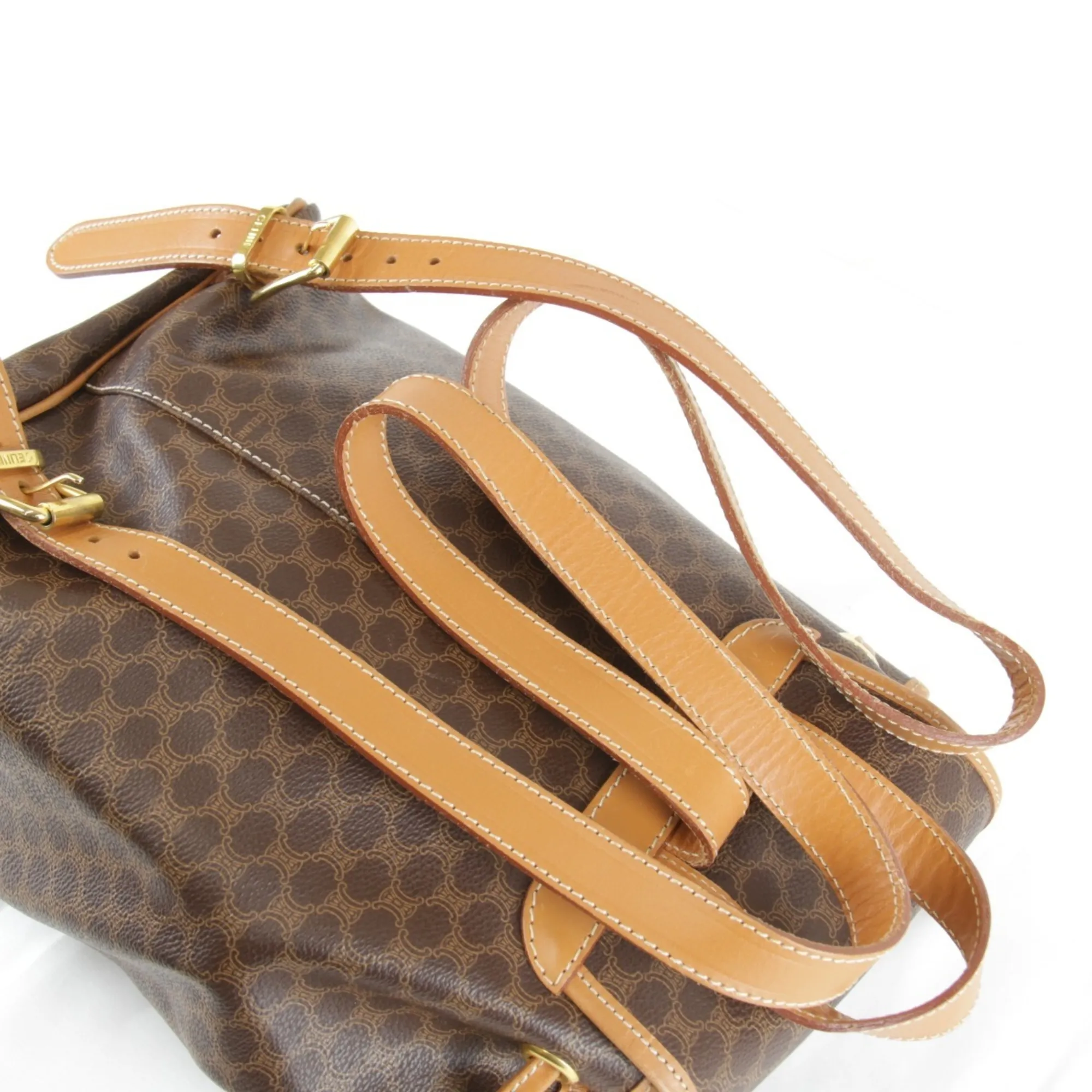 CELINE Brown Leather Backpack