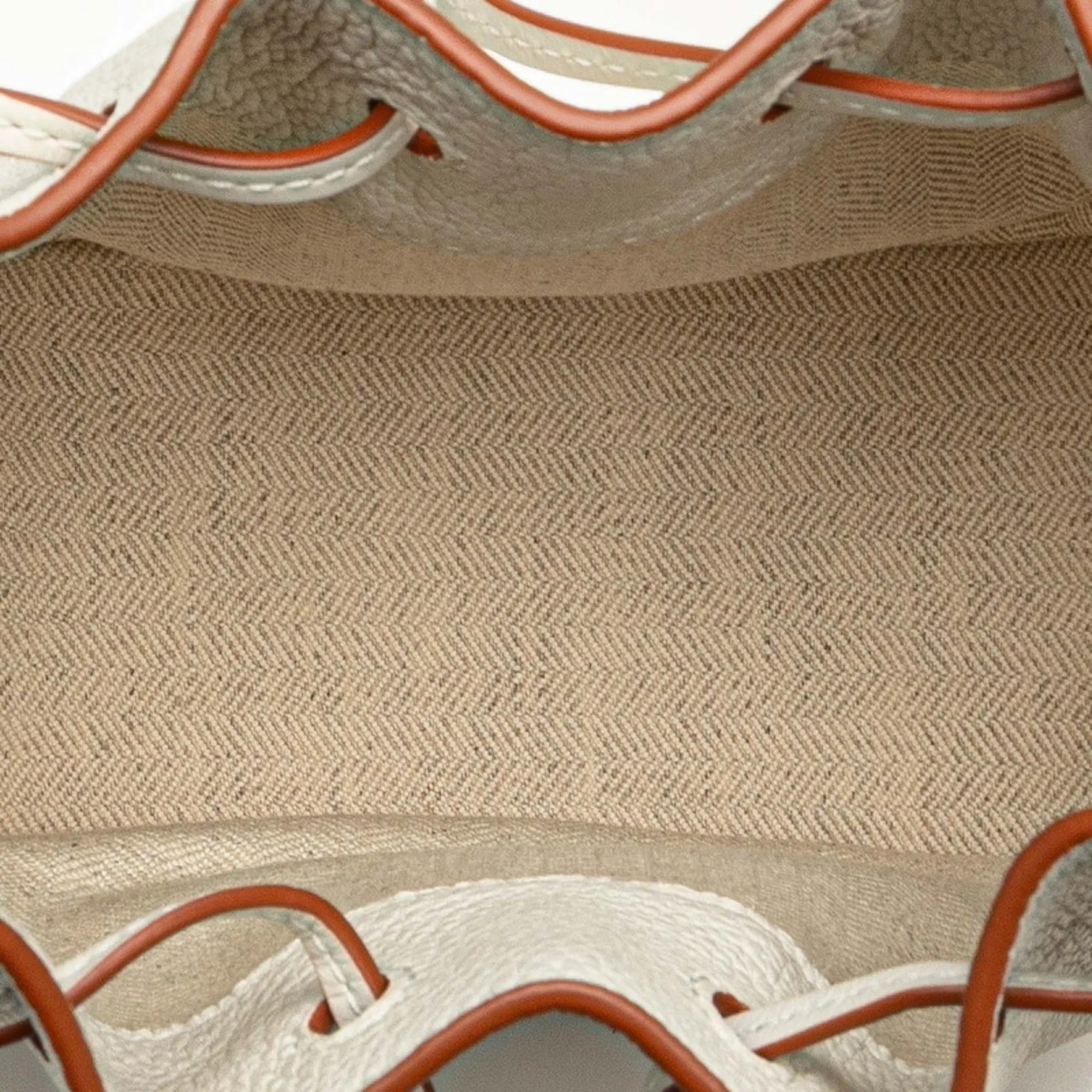 LOEWE White Leather Hammock Shoulder Bag