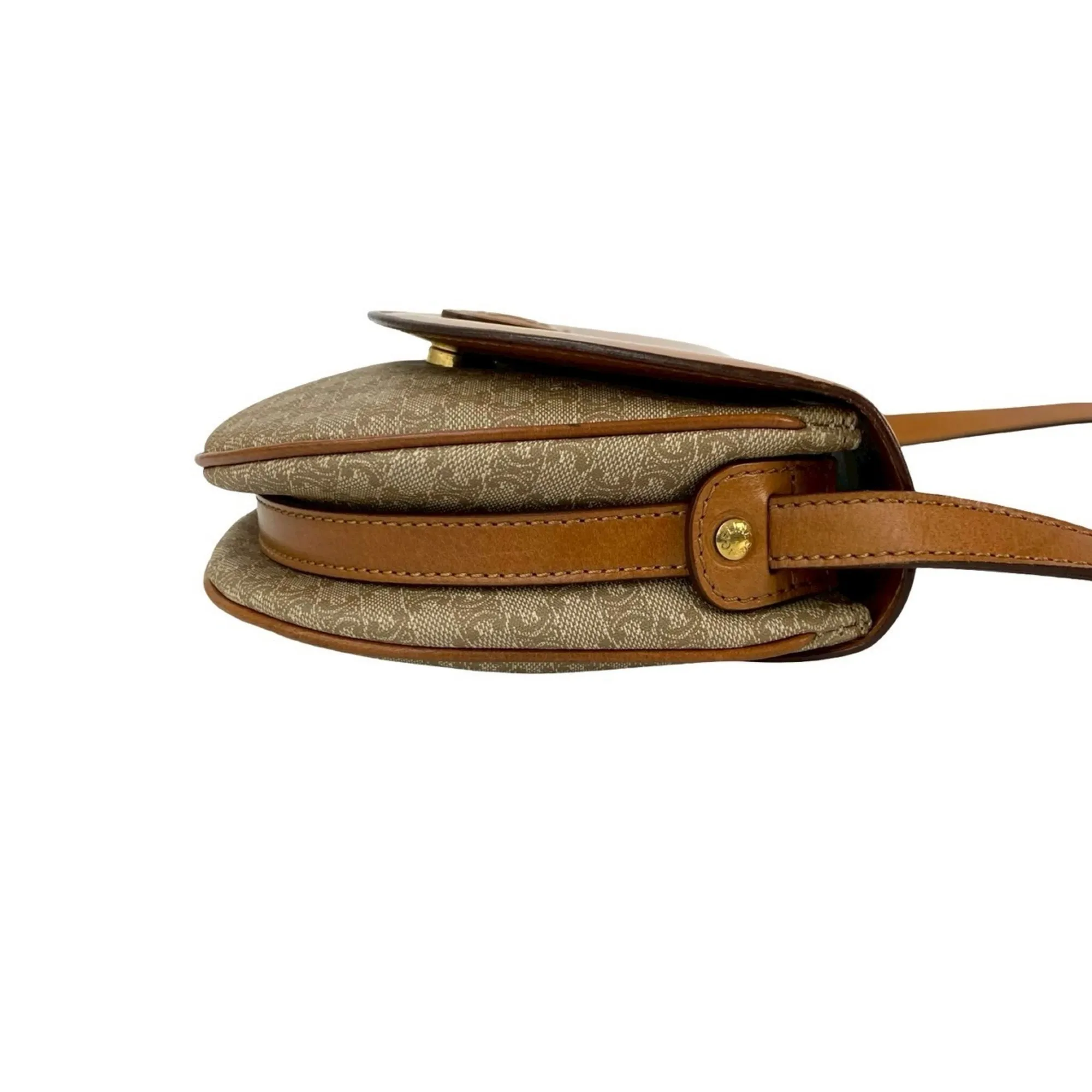 CELINE Brown Leather Shoulder Bag