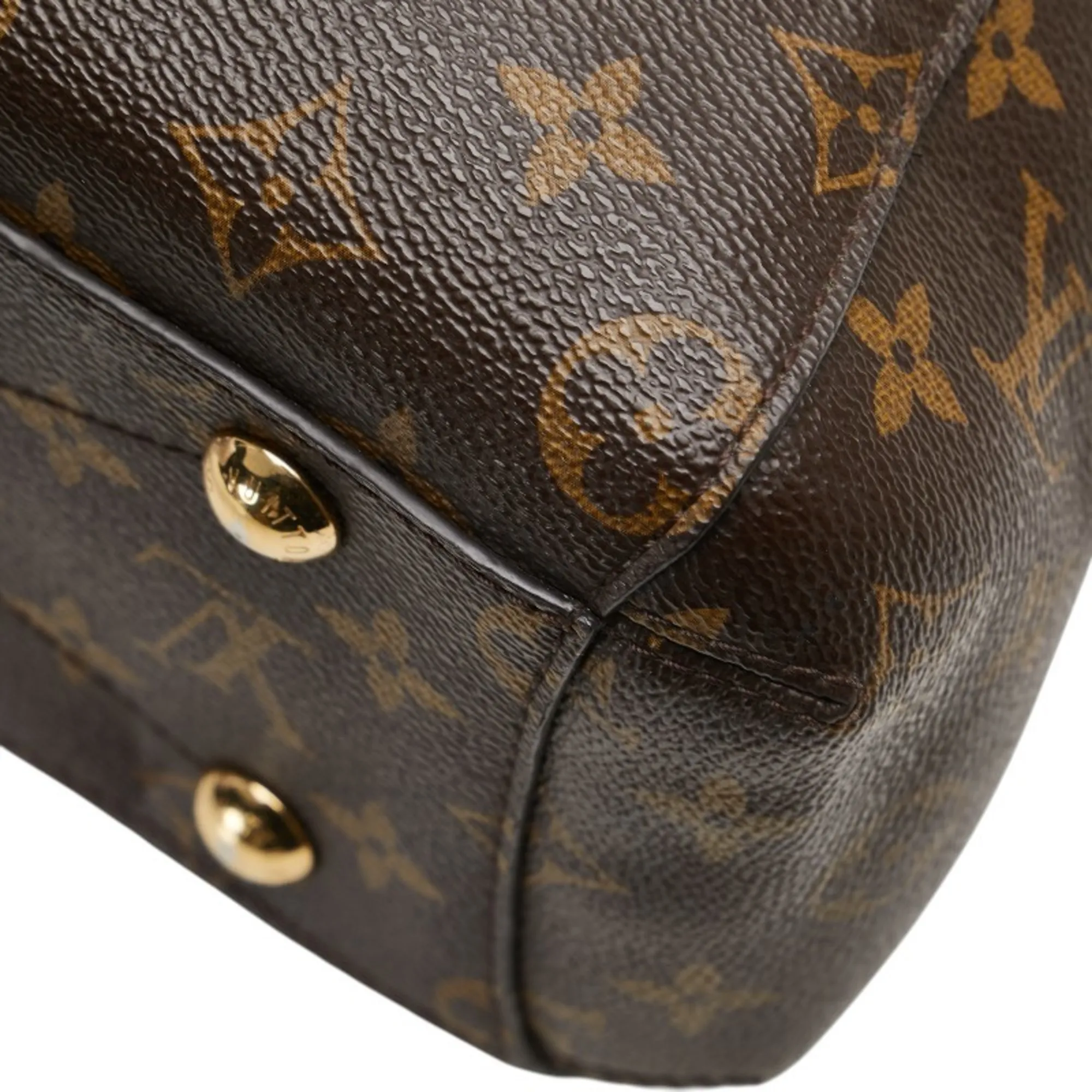 LOUIS VUITTON Brown Monogram Leather Shoulder Bag