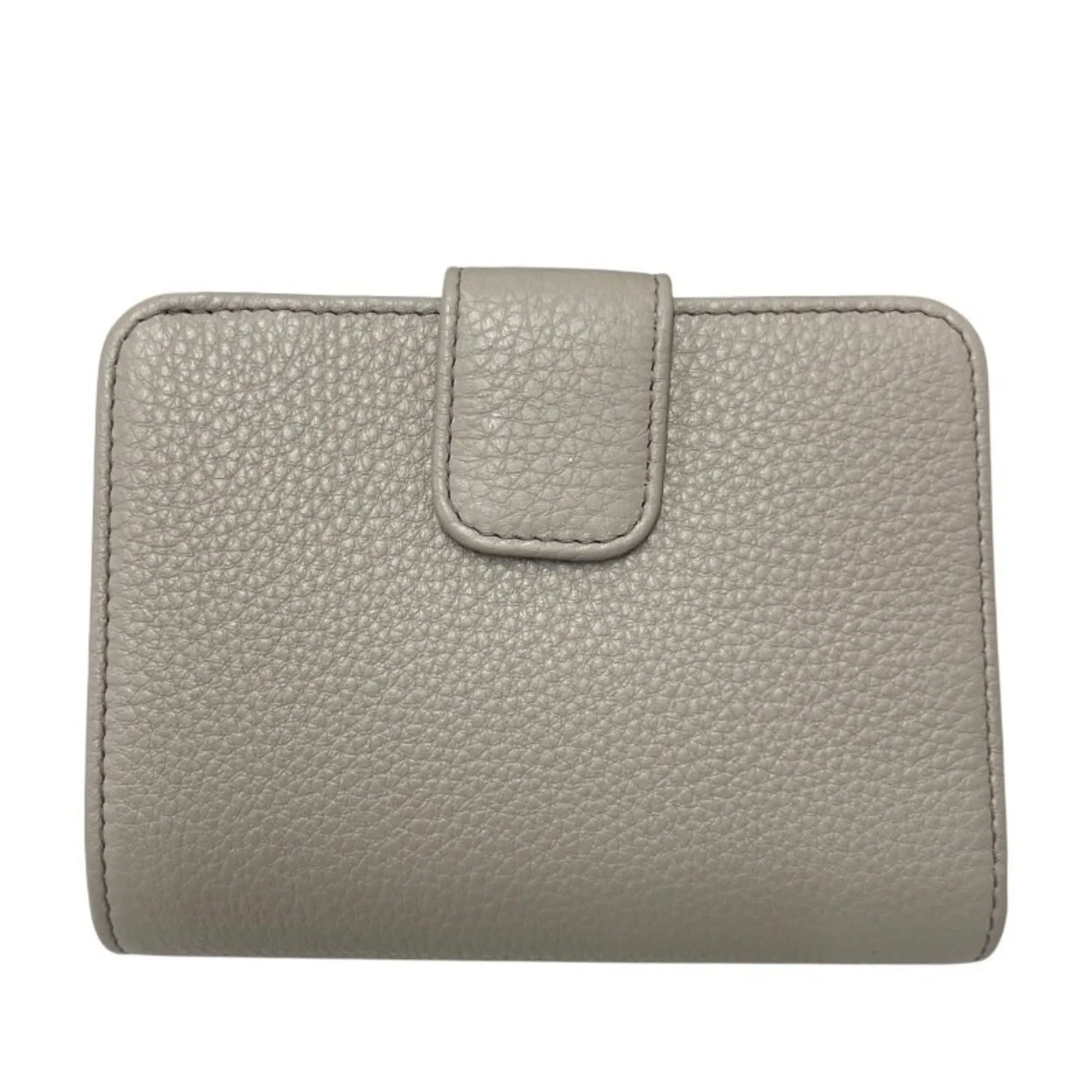 PRADA Gray Leather Wallet