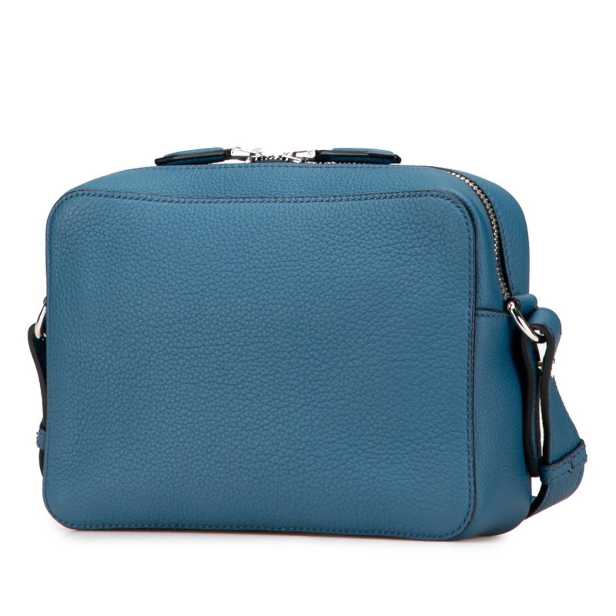 SALVATORE FERRAGAMO Blue Leather Shoulder Bag