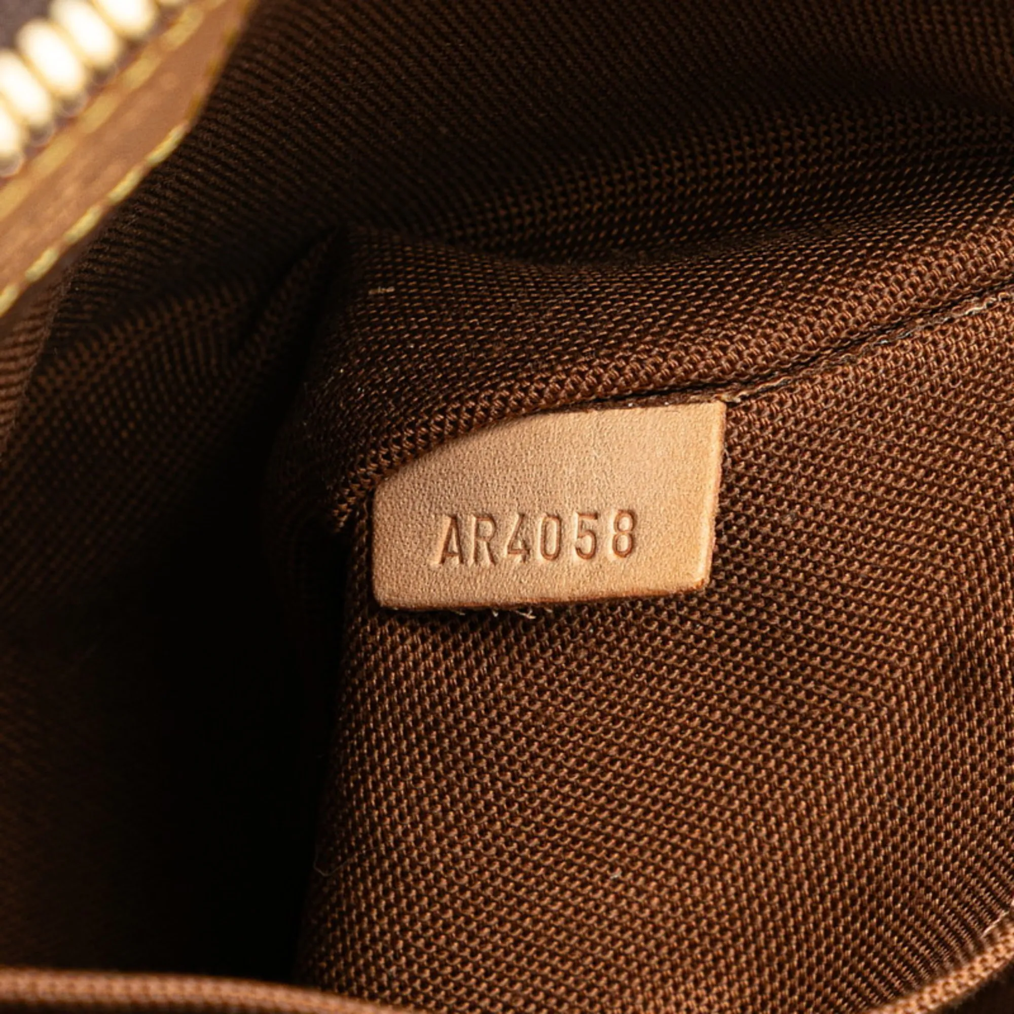 LOUIS VUITTON Brown Monogram Leather Bag