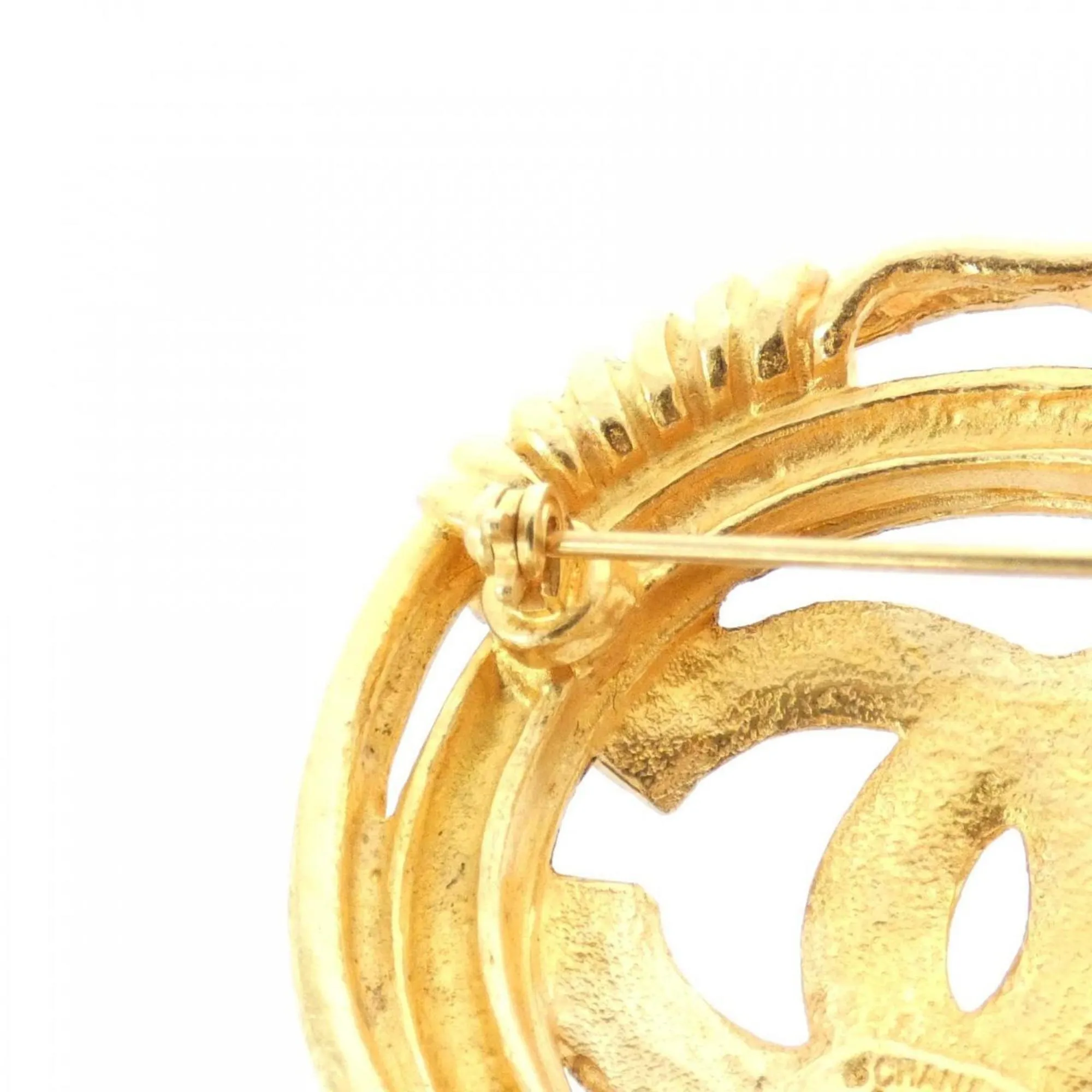 CHANEL Gold Brooch