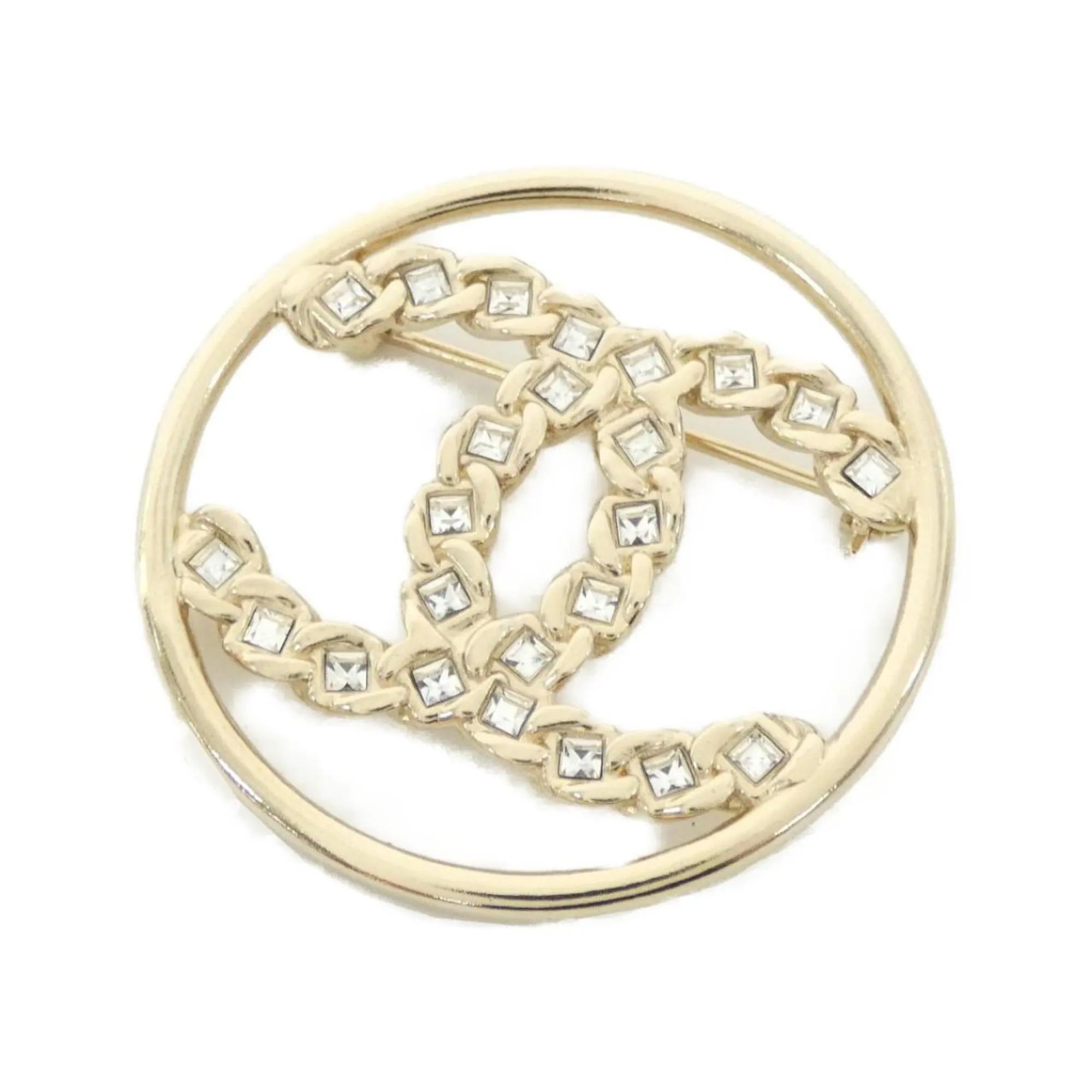 CHANEL Gold Brooch