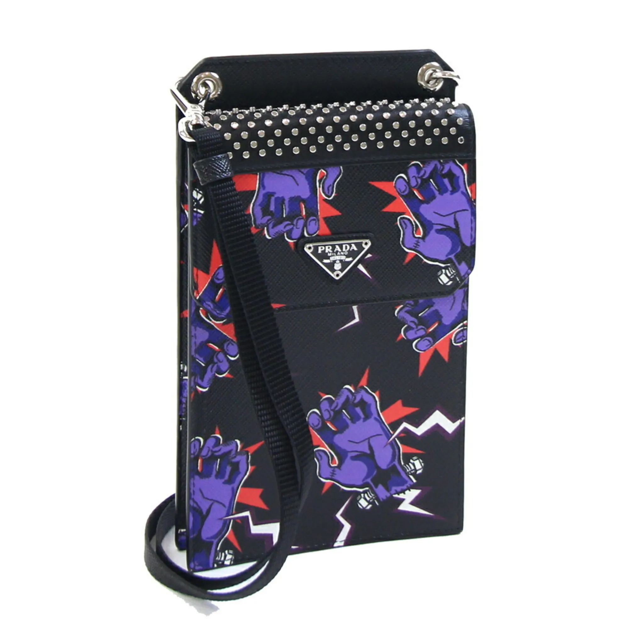 PRADA Brown Leather Shoulder Bag