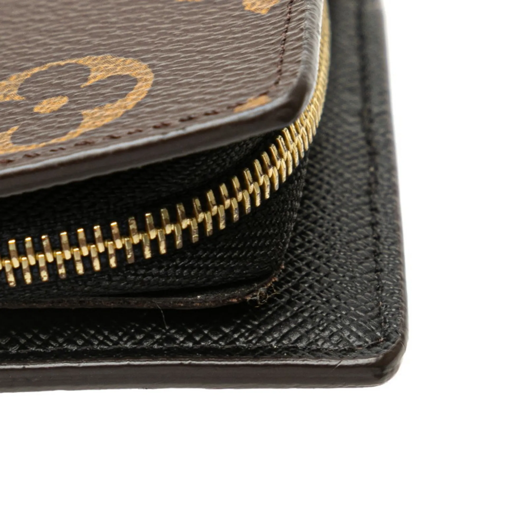 LOUIS VUITTON Brown Monogram Leather Wallet