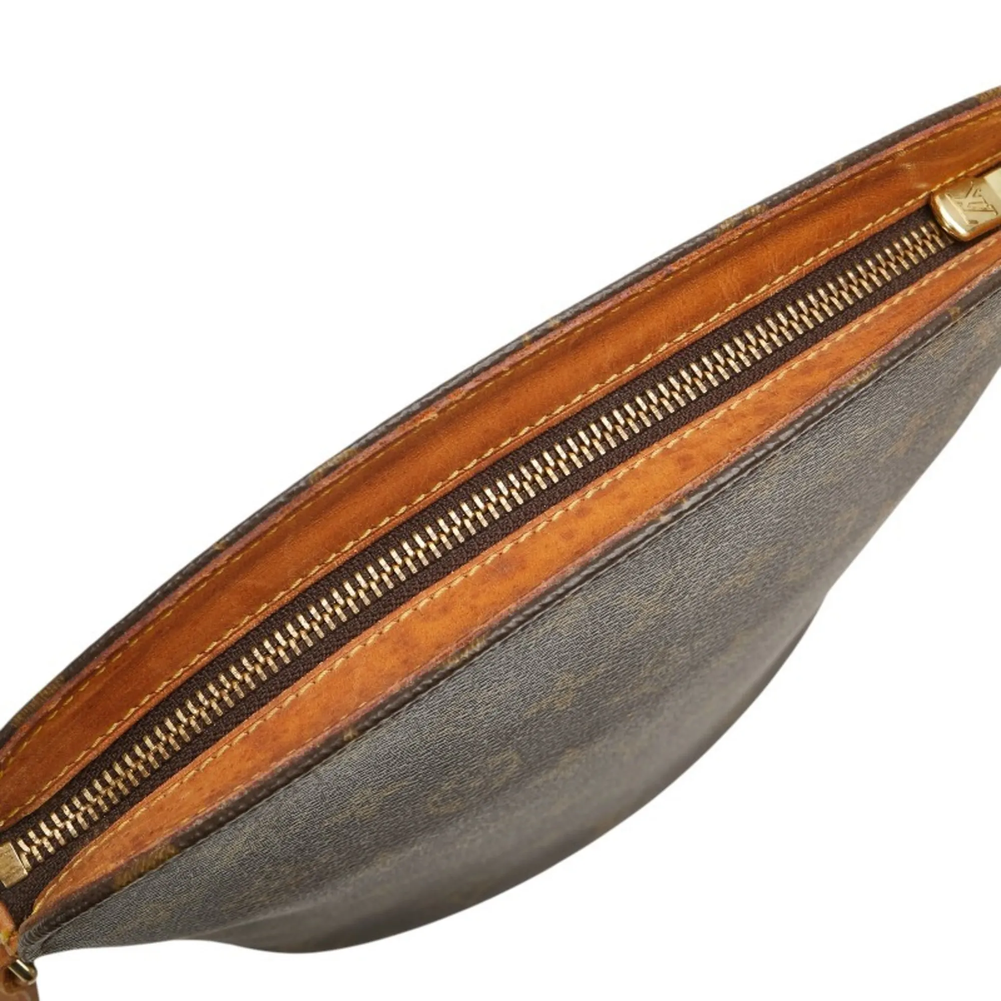 LOUIS VUITTON Brown Monogram Leather Shoulder Bag