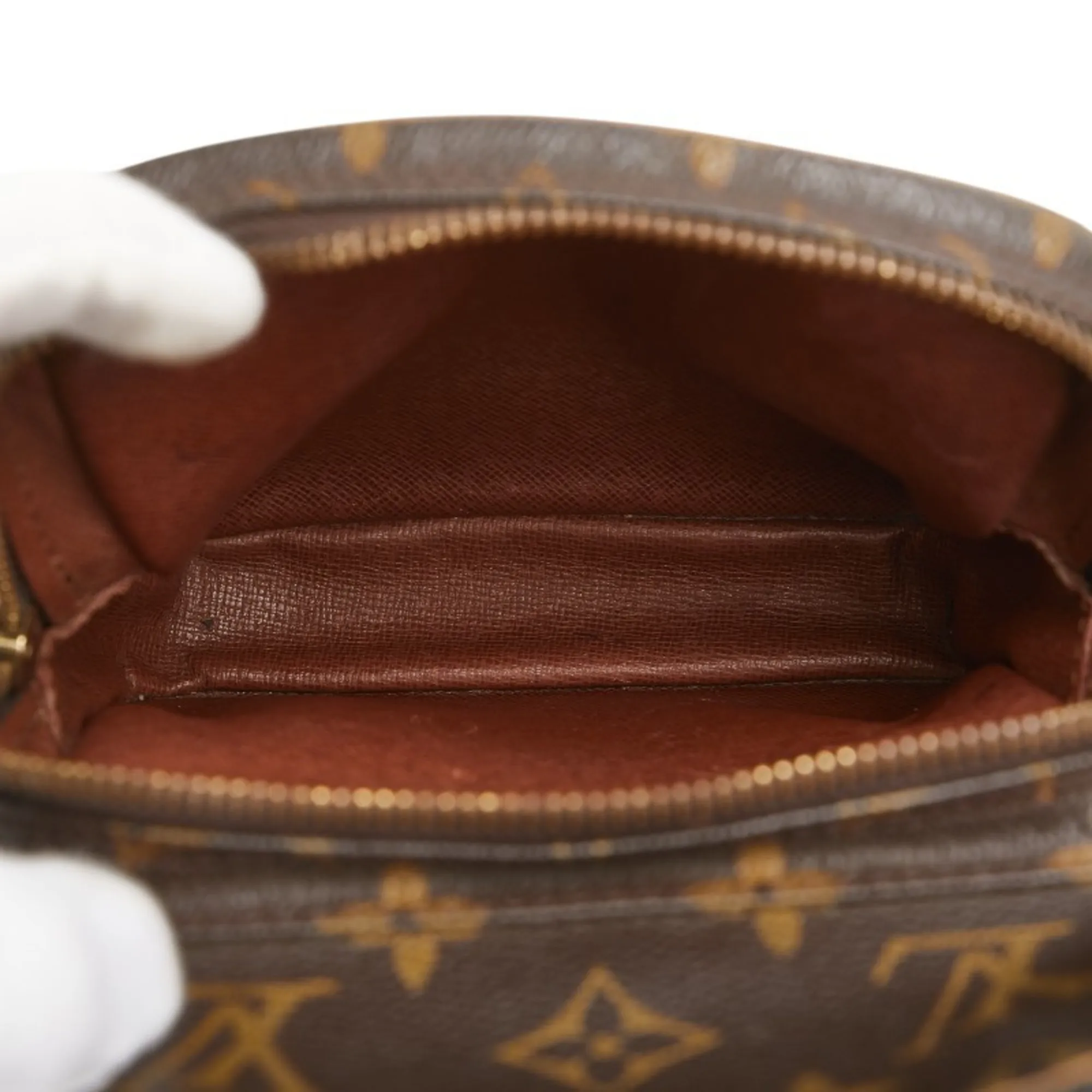 LOUIS VUITTON Brown Monogram Leather Shoulder Bag