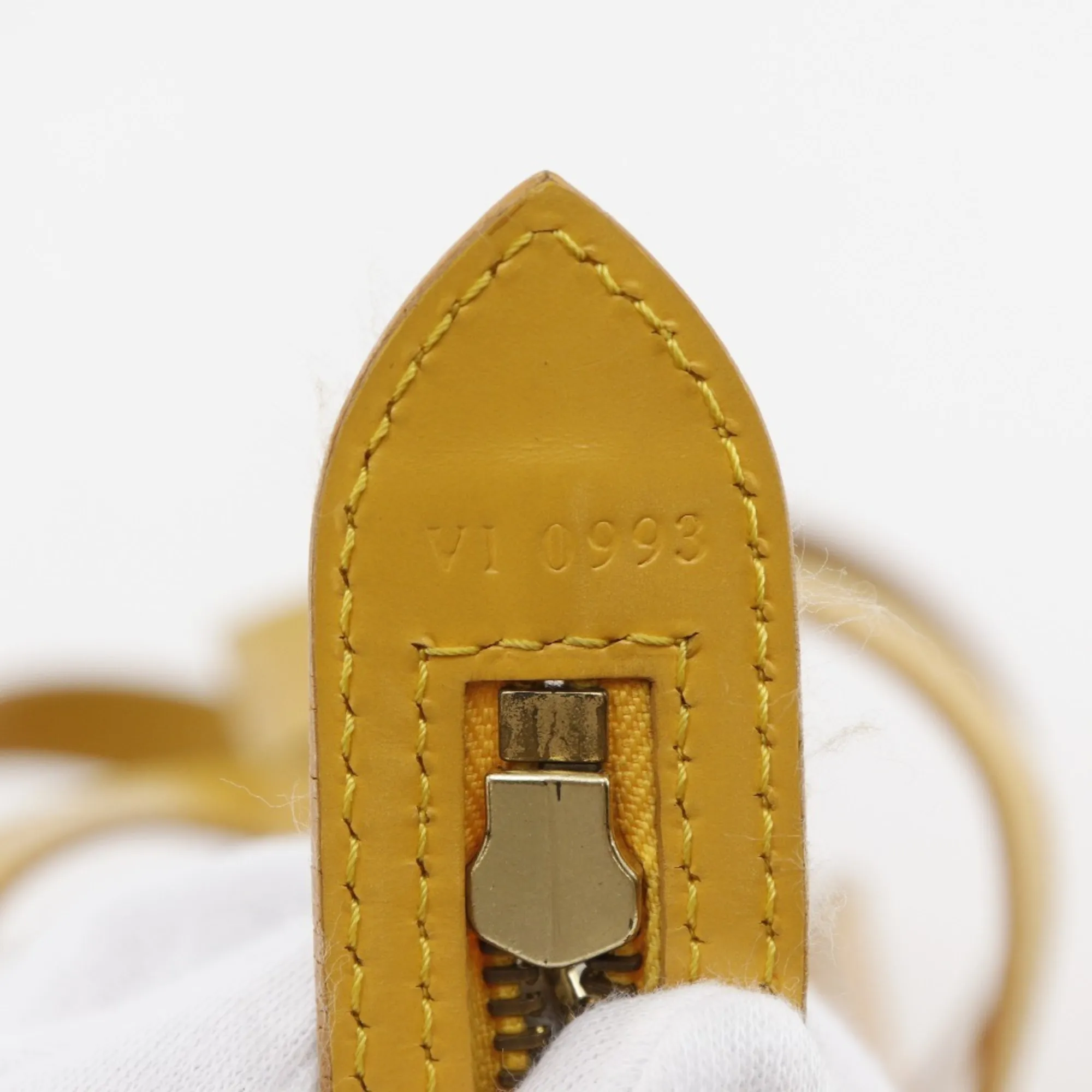 LOUIS VUITTON Yellow Leather Bag